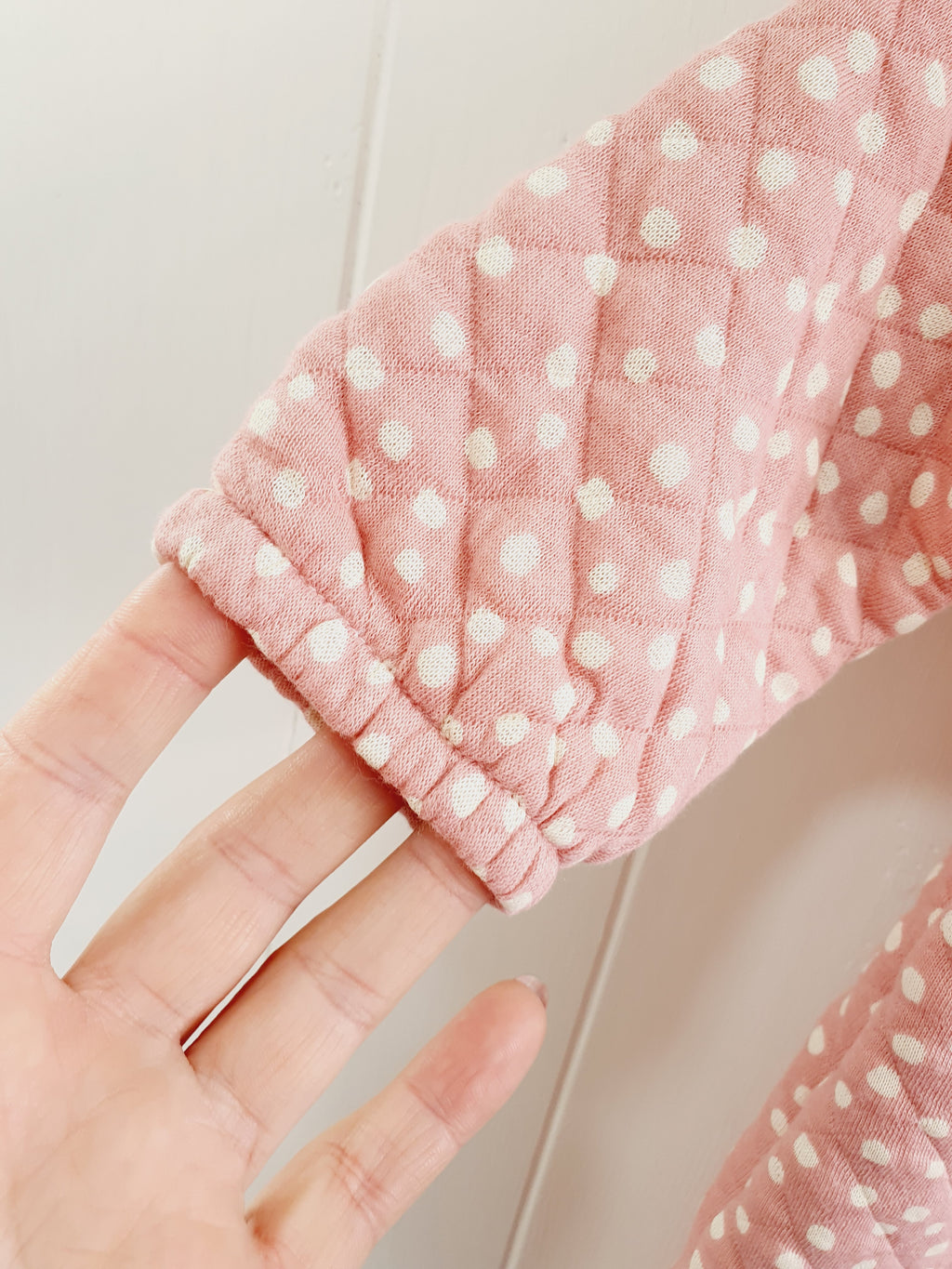 Next baby girl quilted long sleeve romper