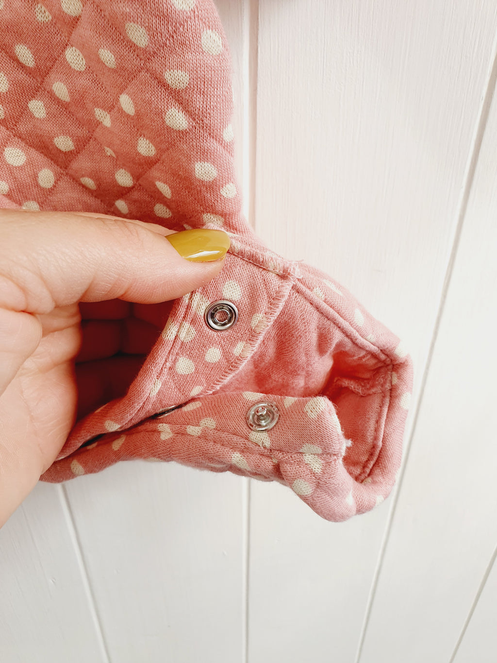 Next baby girl quilted long sleeve romper