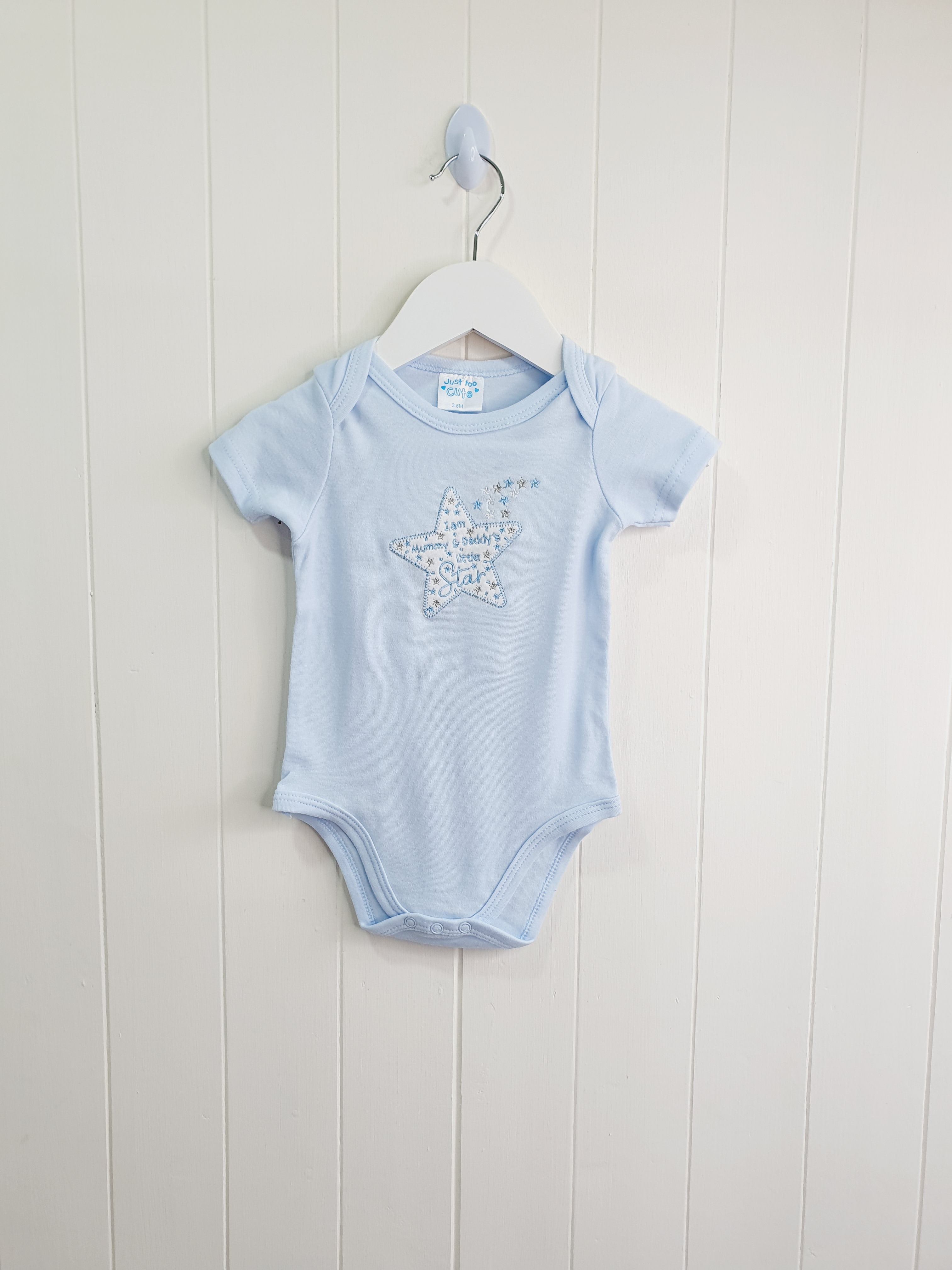Just So Cute short sleeve bodysuit 'I am mummy and daddy's little star' 0-3 months