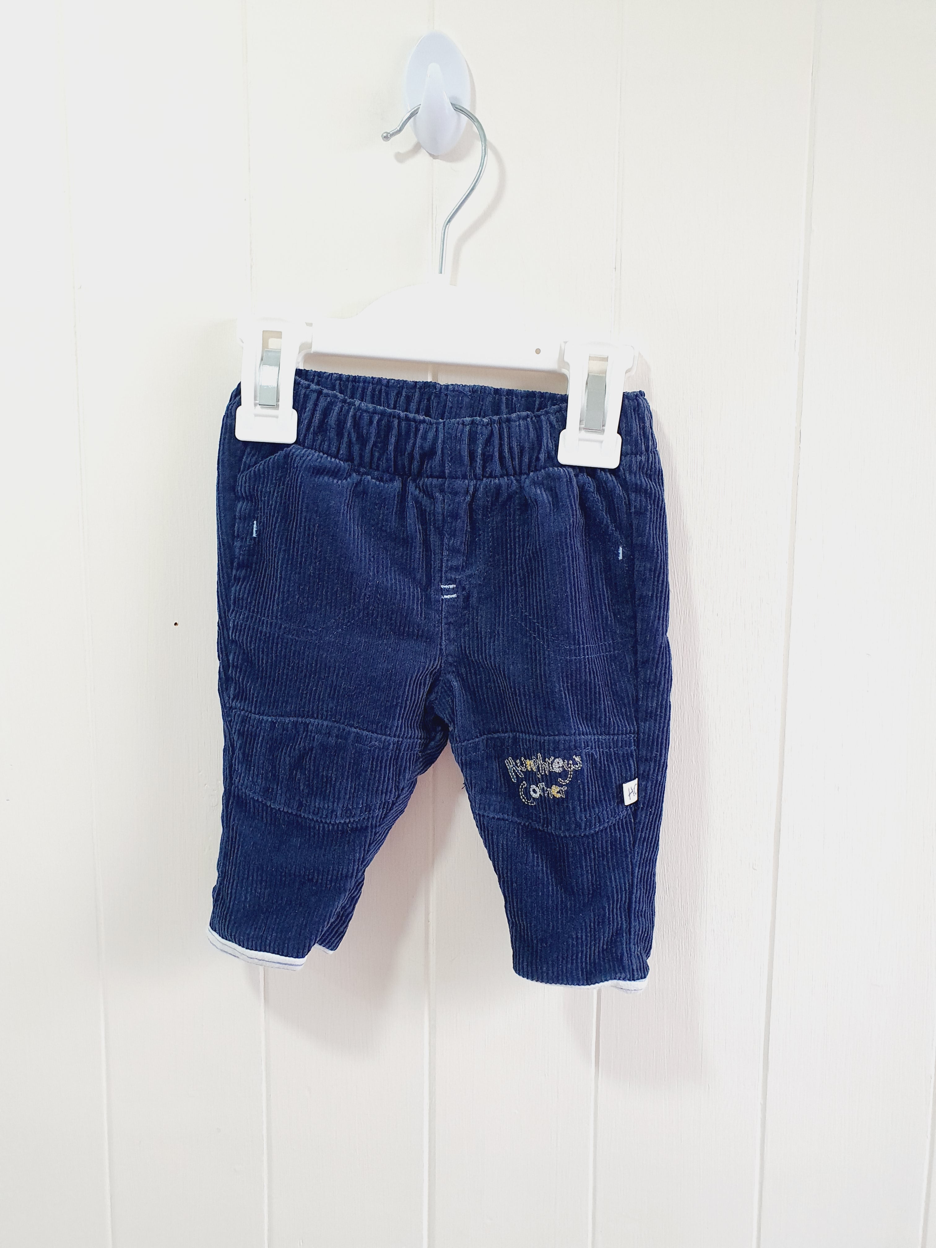 Mothercare lined corduroy trousers New baby