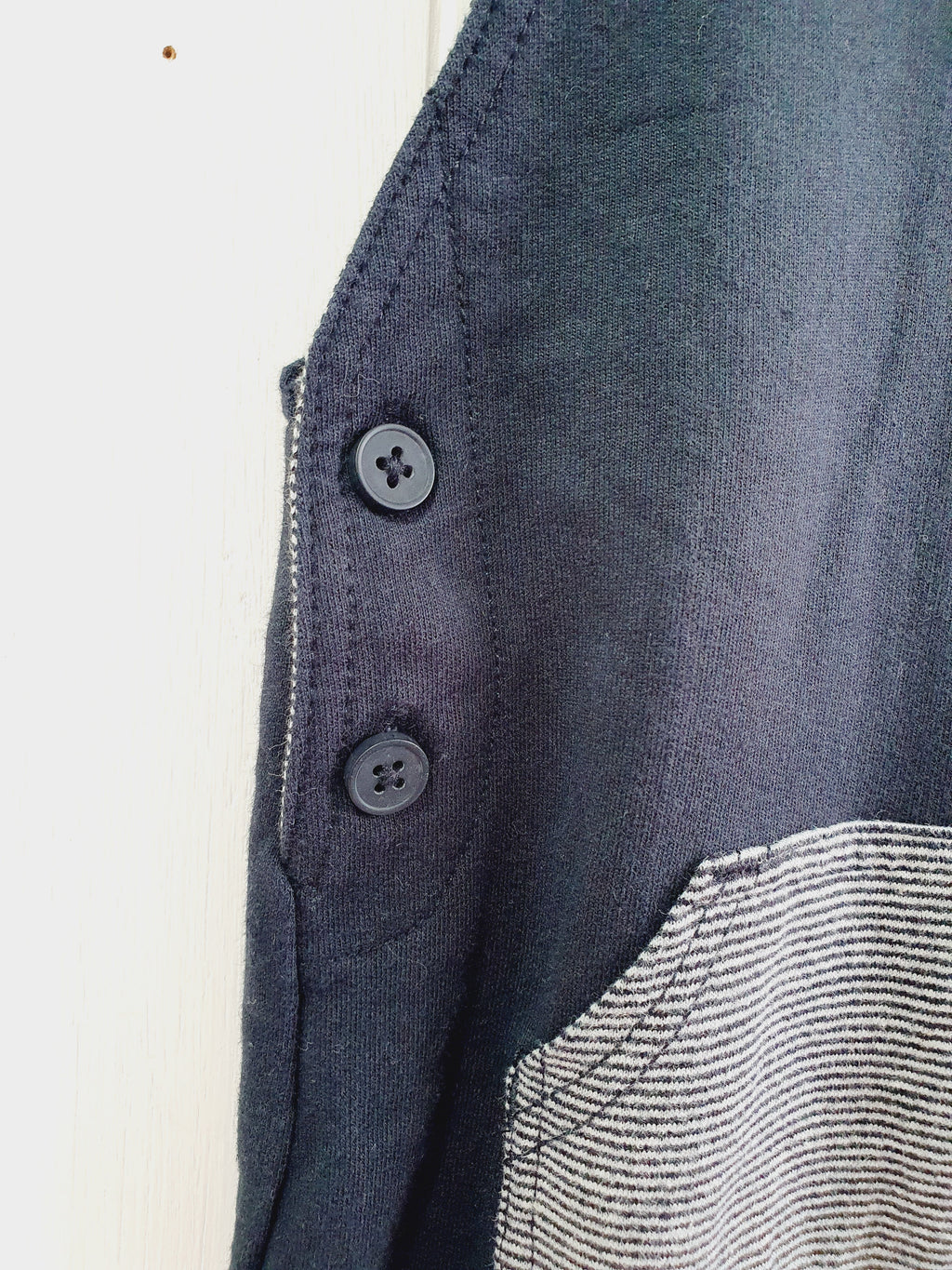 George grey dungaree 3-6 months