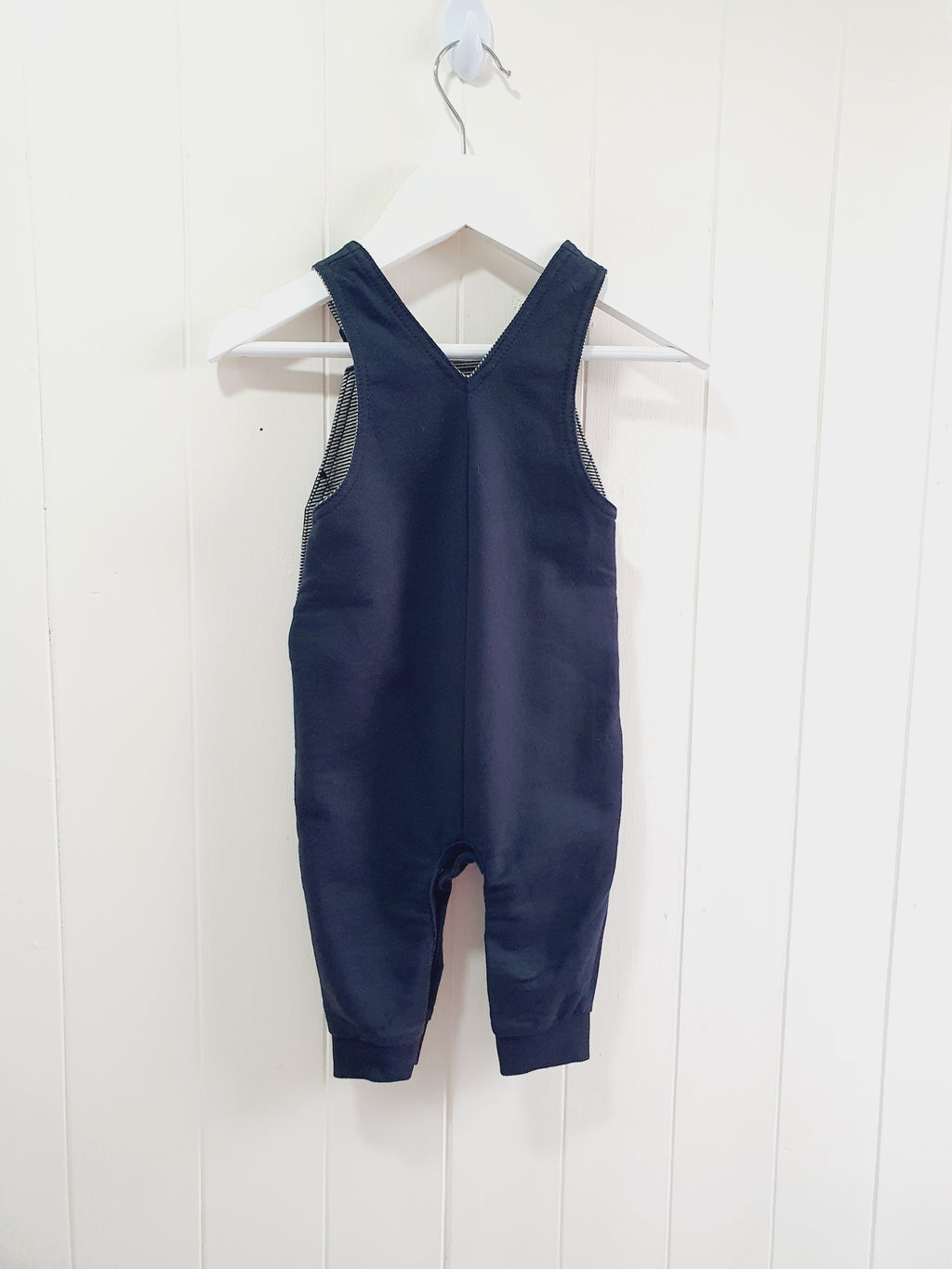 George grey dungaree 3-6 months