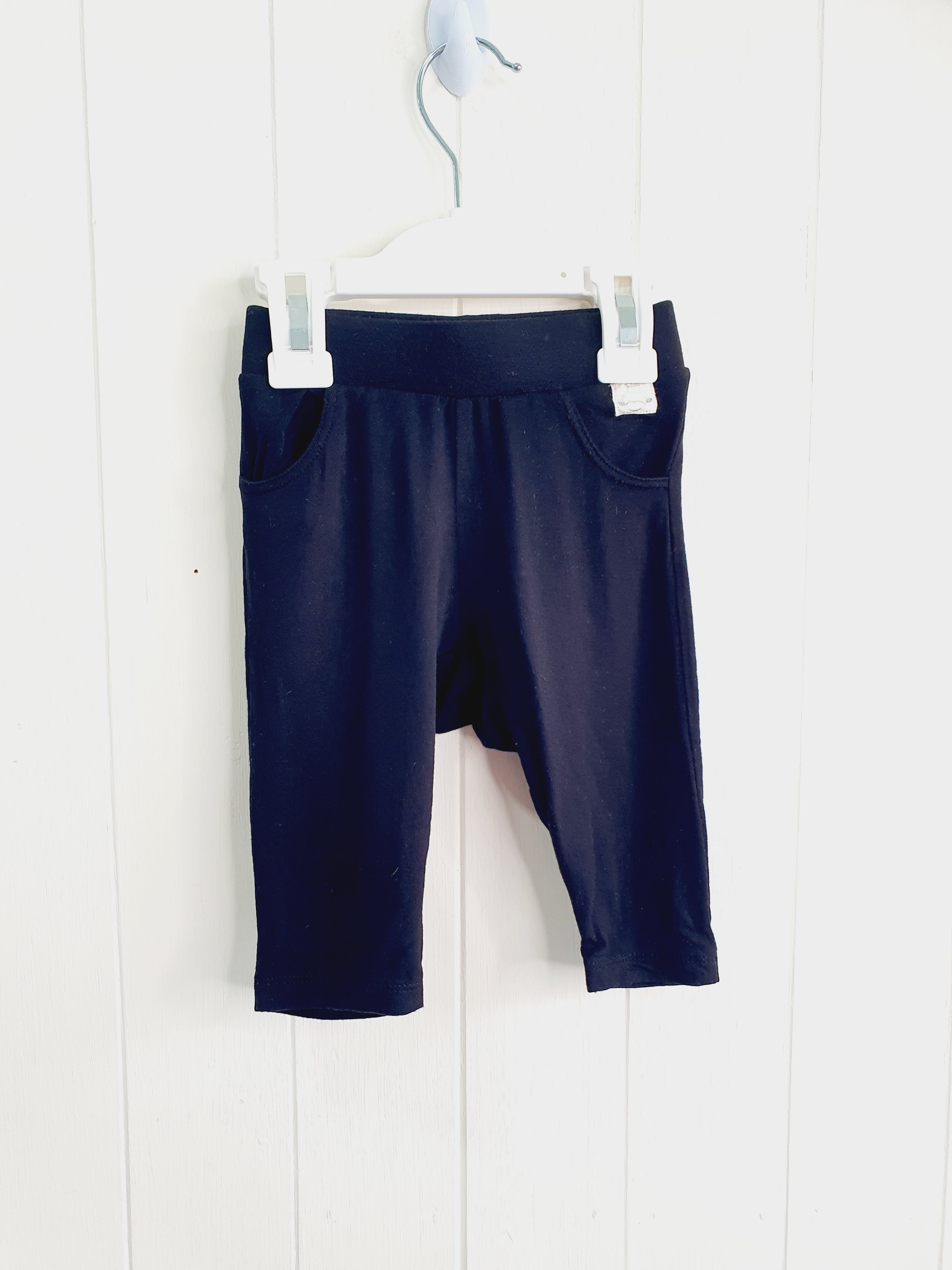 River Island black harem leggings 0-3 months