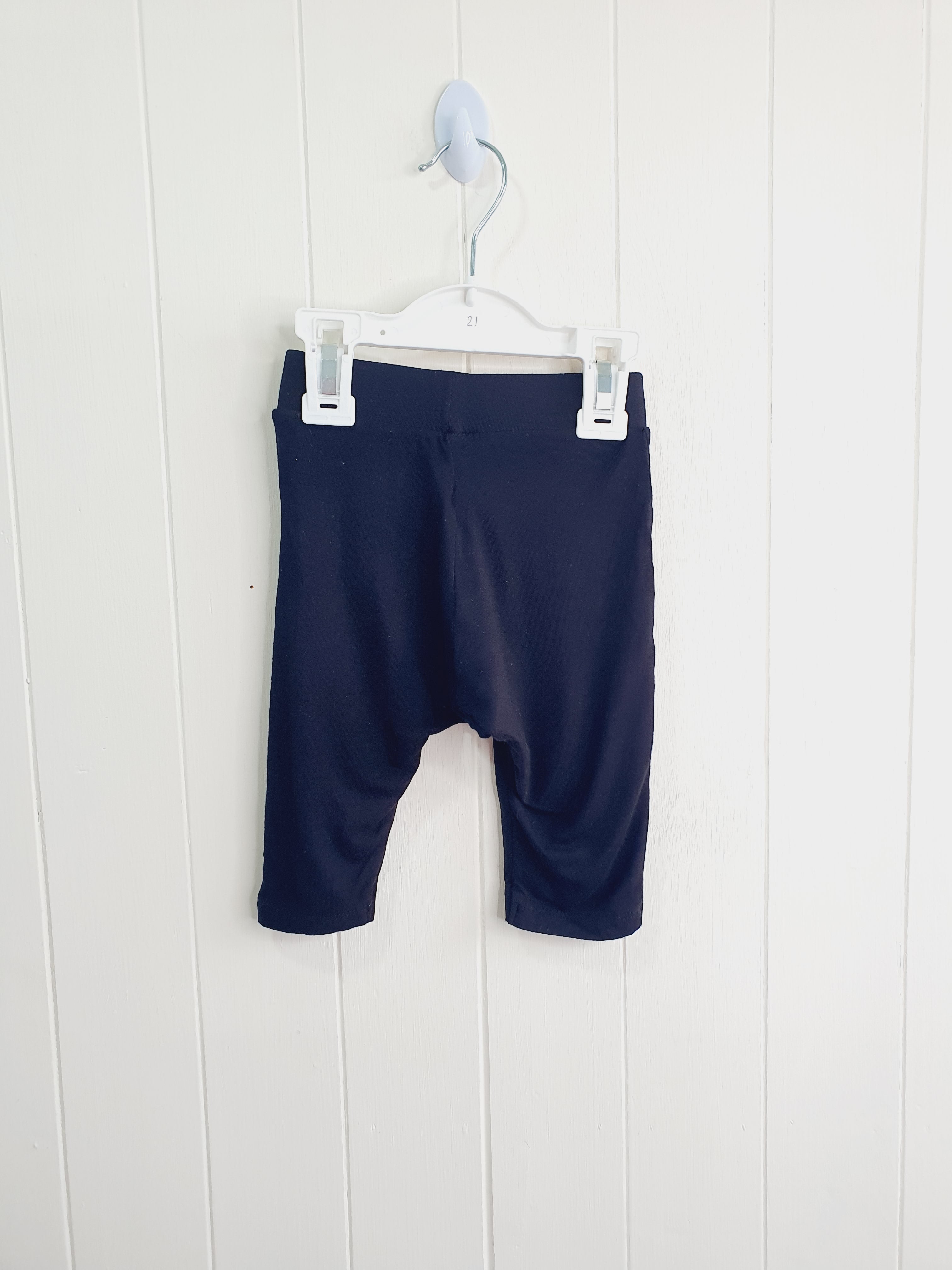 River Island black harem leggings 0-3 months