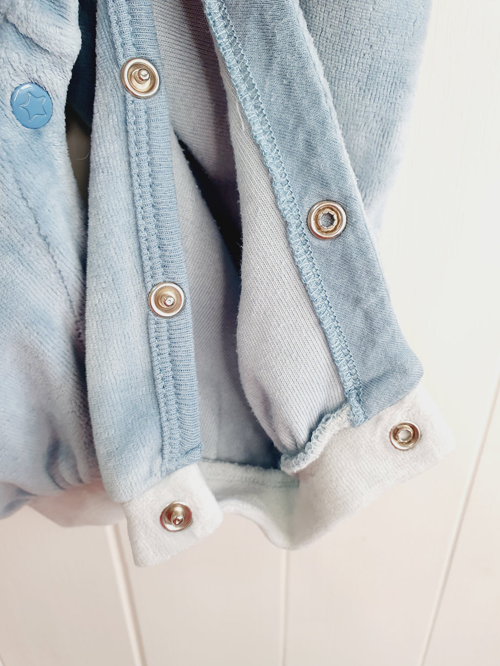 Pumpkin patch light blue romper 'Star Baby' 0-3 months