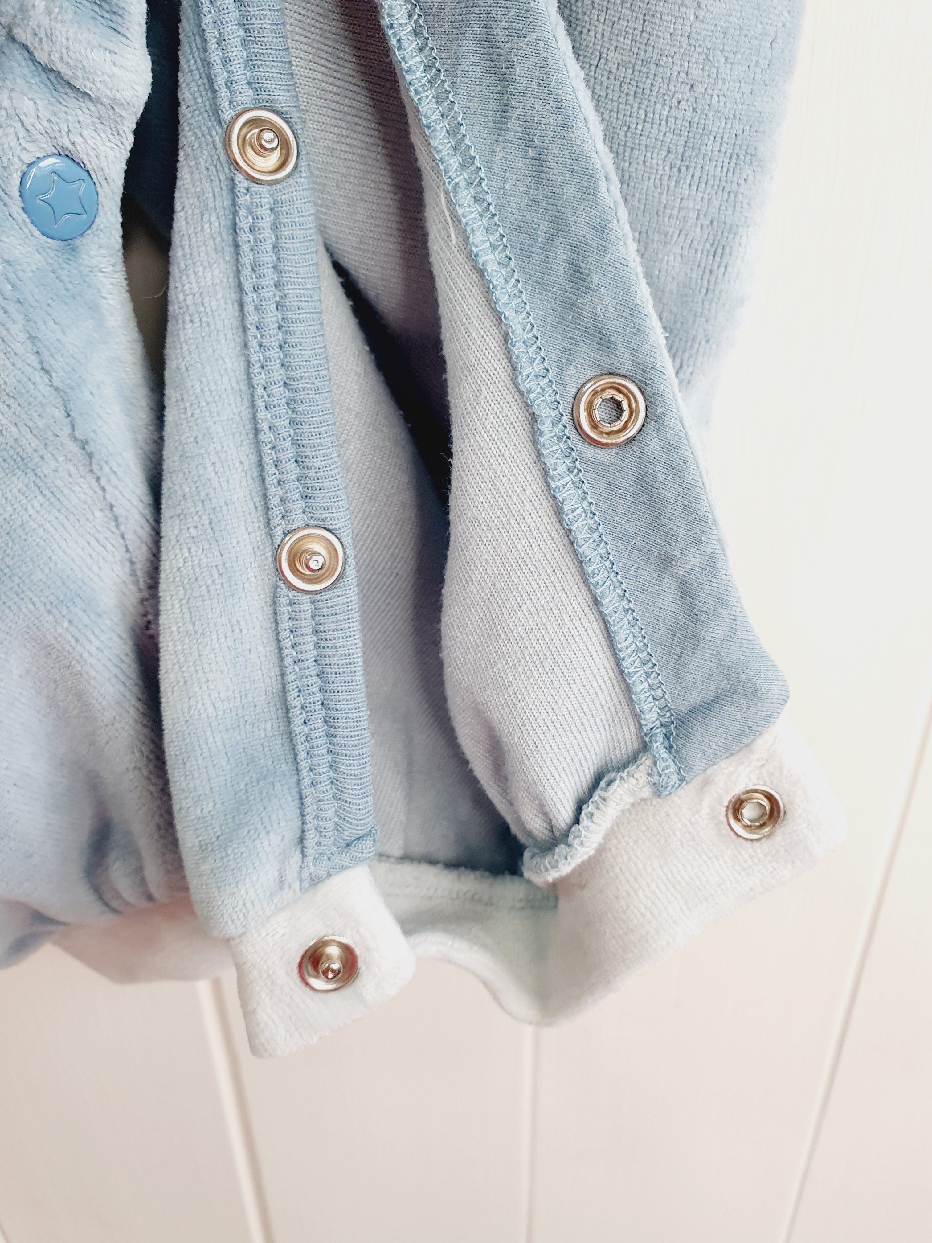 Pumpkin patch light blue romper 'Star Baby' 0-3 months