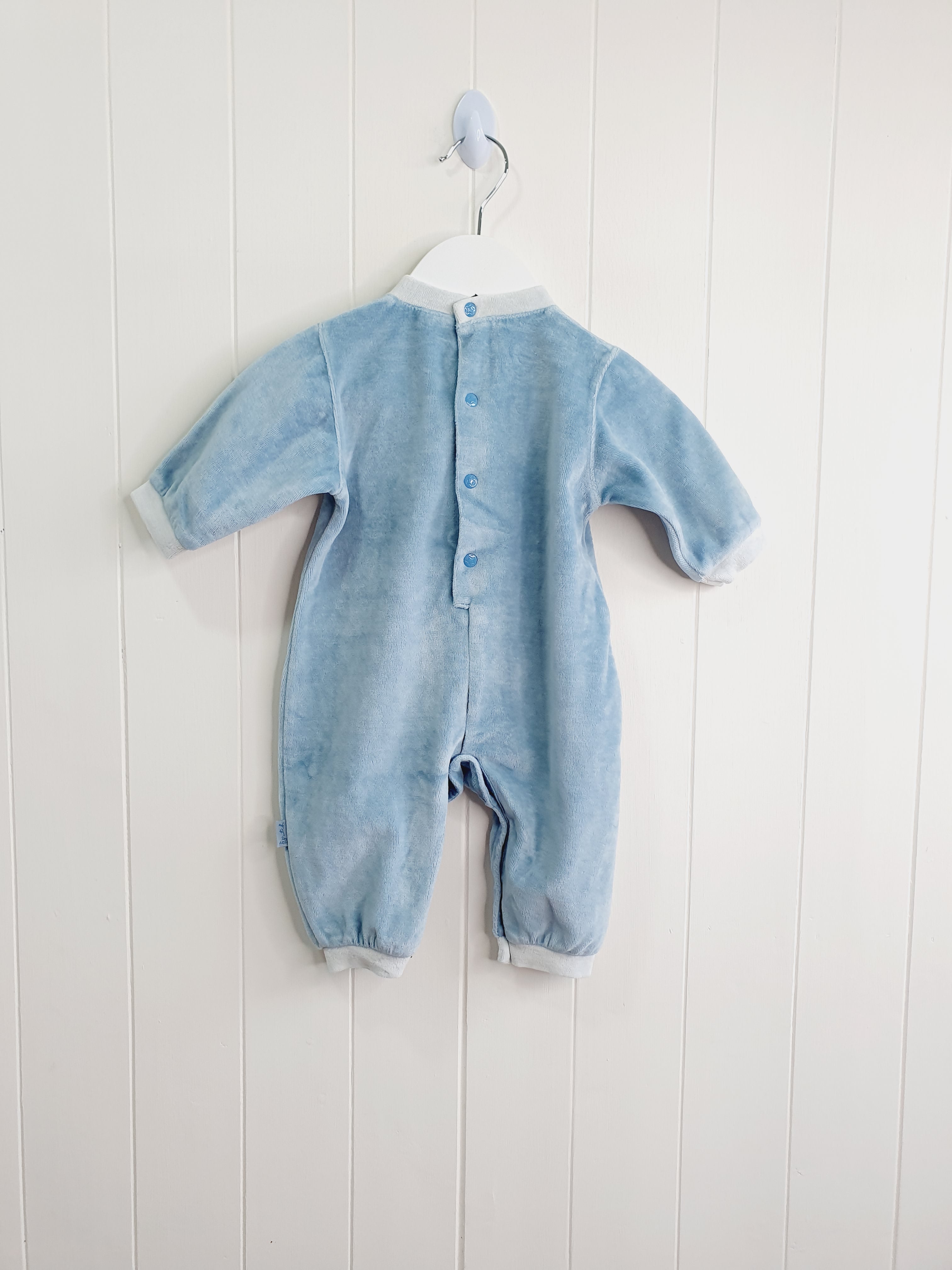 Pumpkin patch light blue romper 'Star Baby' 0-3 months