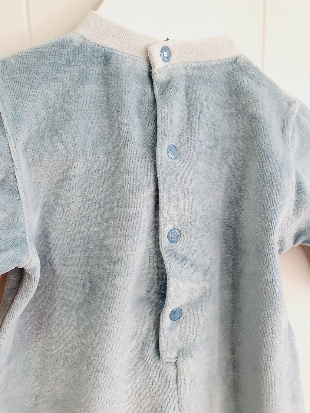 Pumpkin patch light blue romper 'Star Baby' 0-3 months