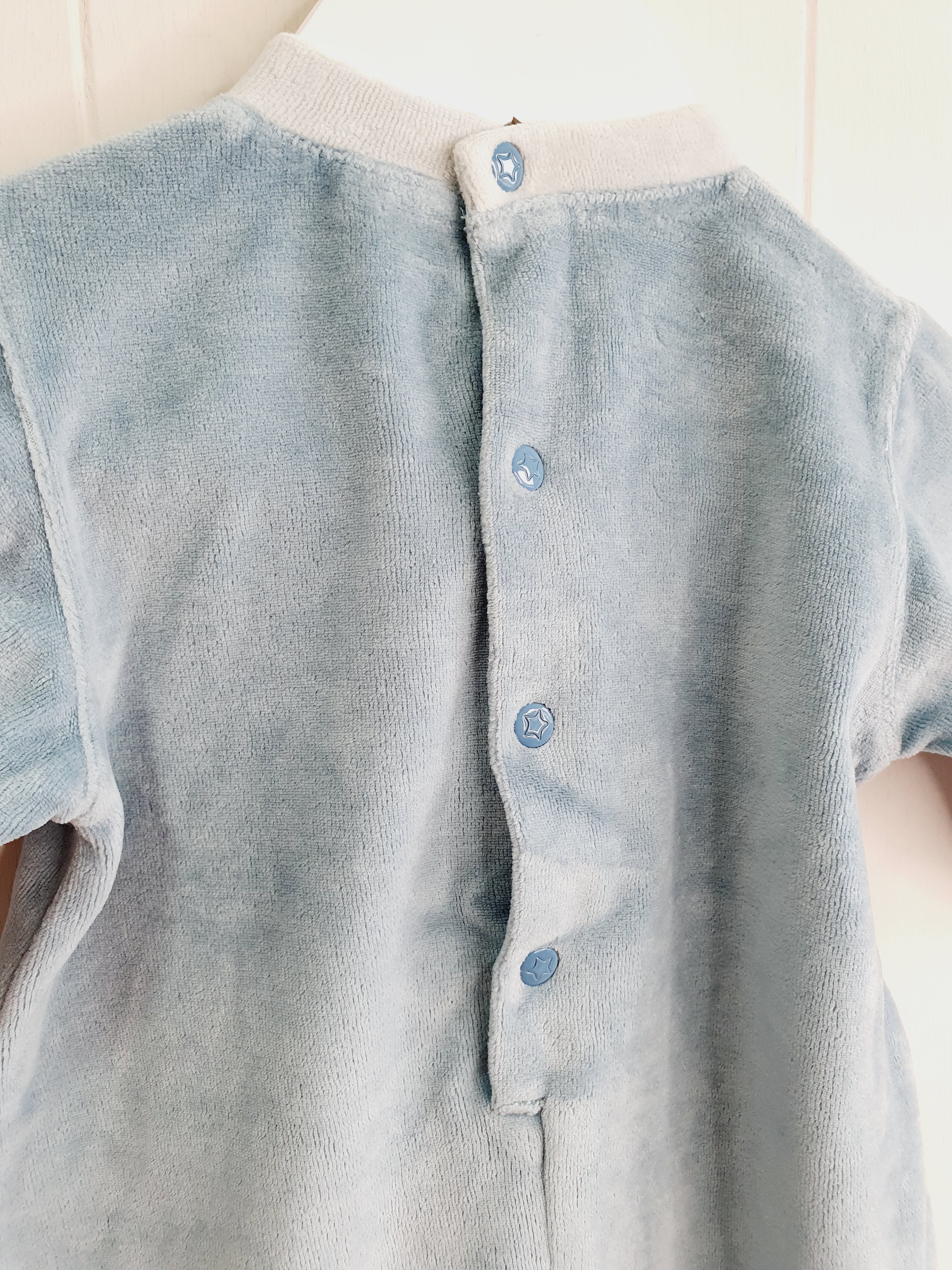 Pumpkin patch light blue romper 'Star Baby' 0-3 months