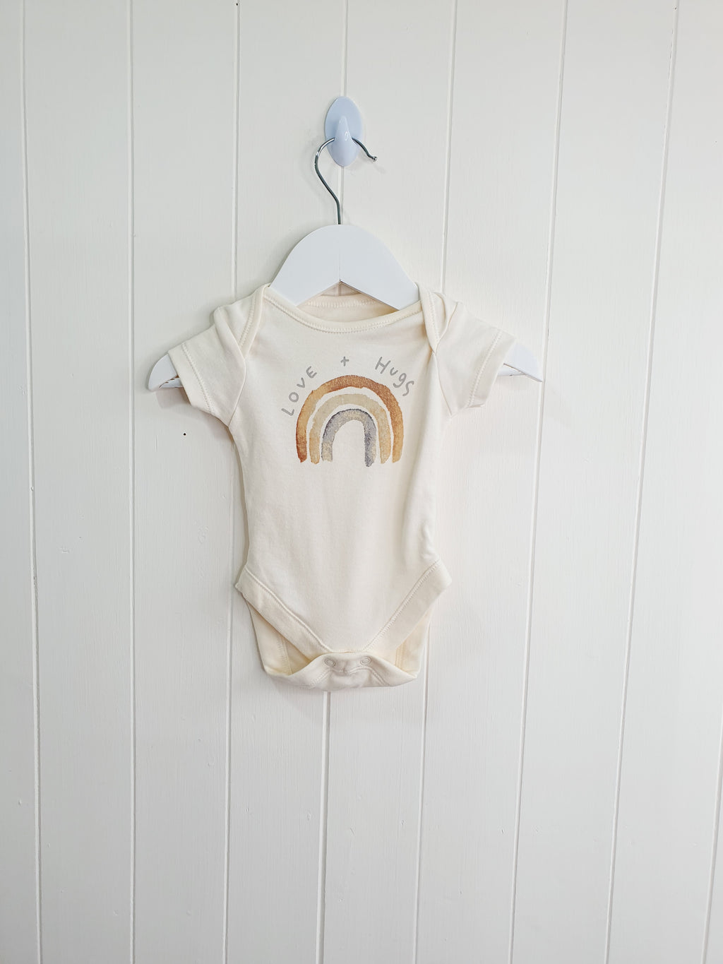 George first size short sleeve rainbow bodysuit