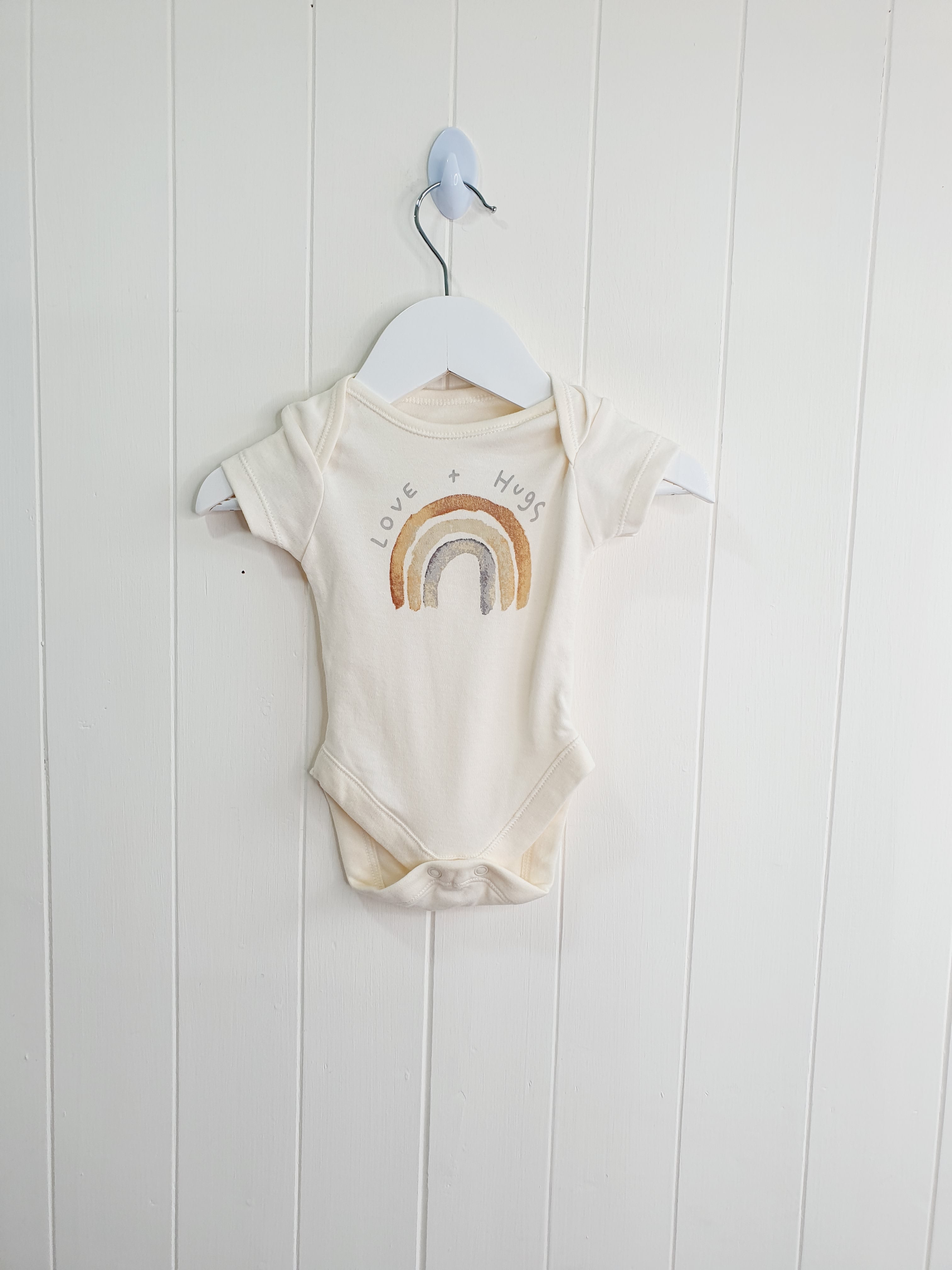 George first size short sleeve rainbow bodysuit