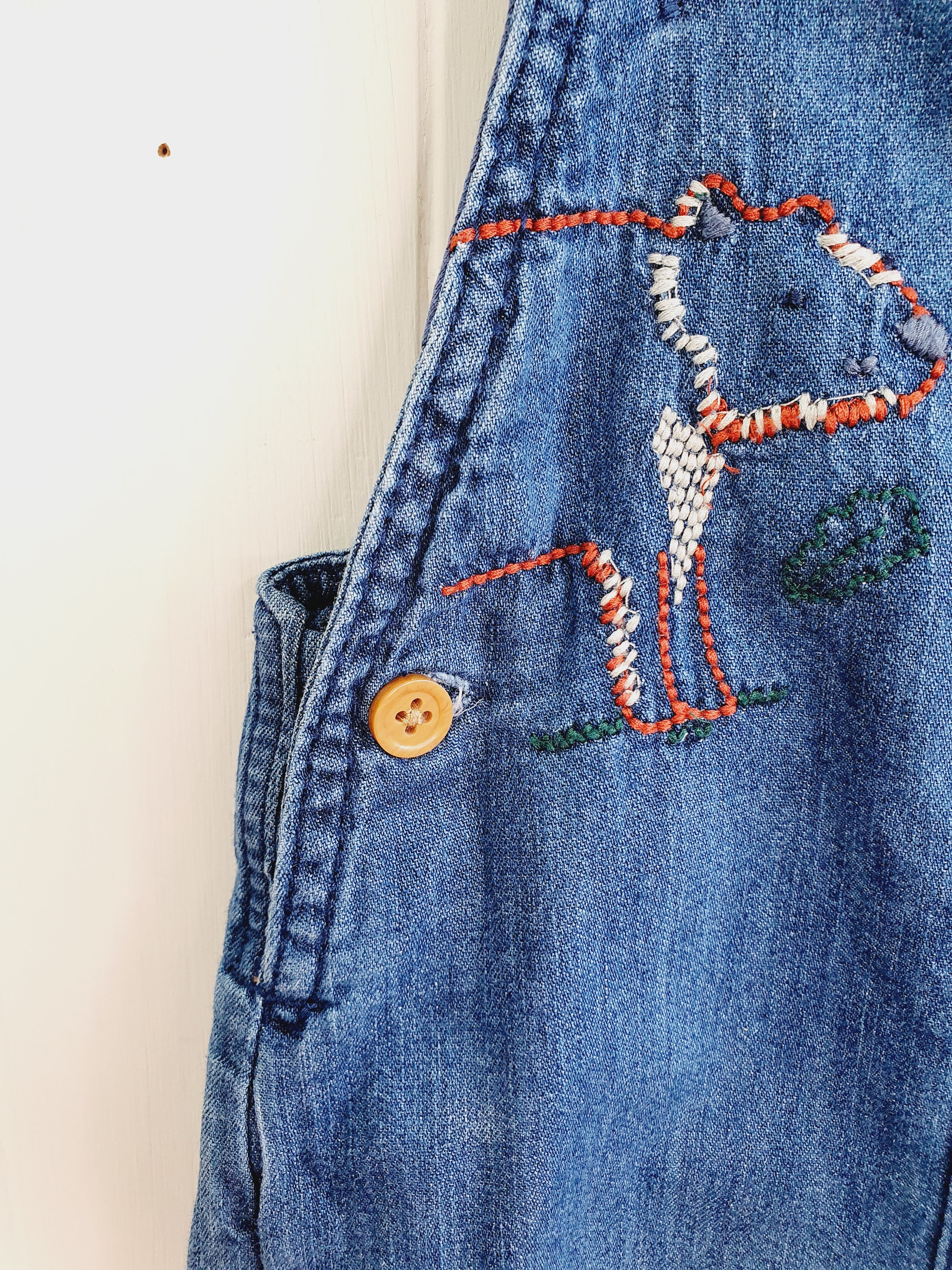 M&S blue dungaree 3-6 months