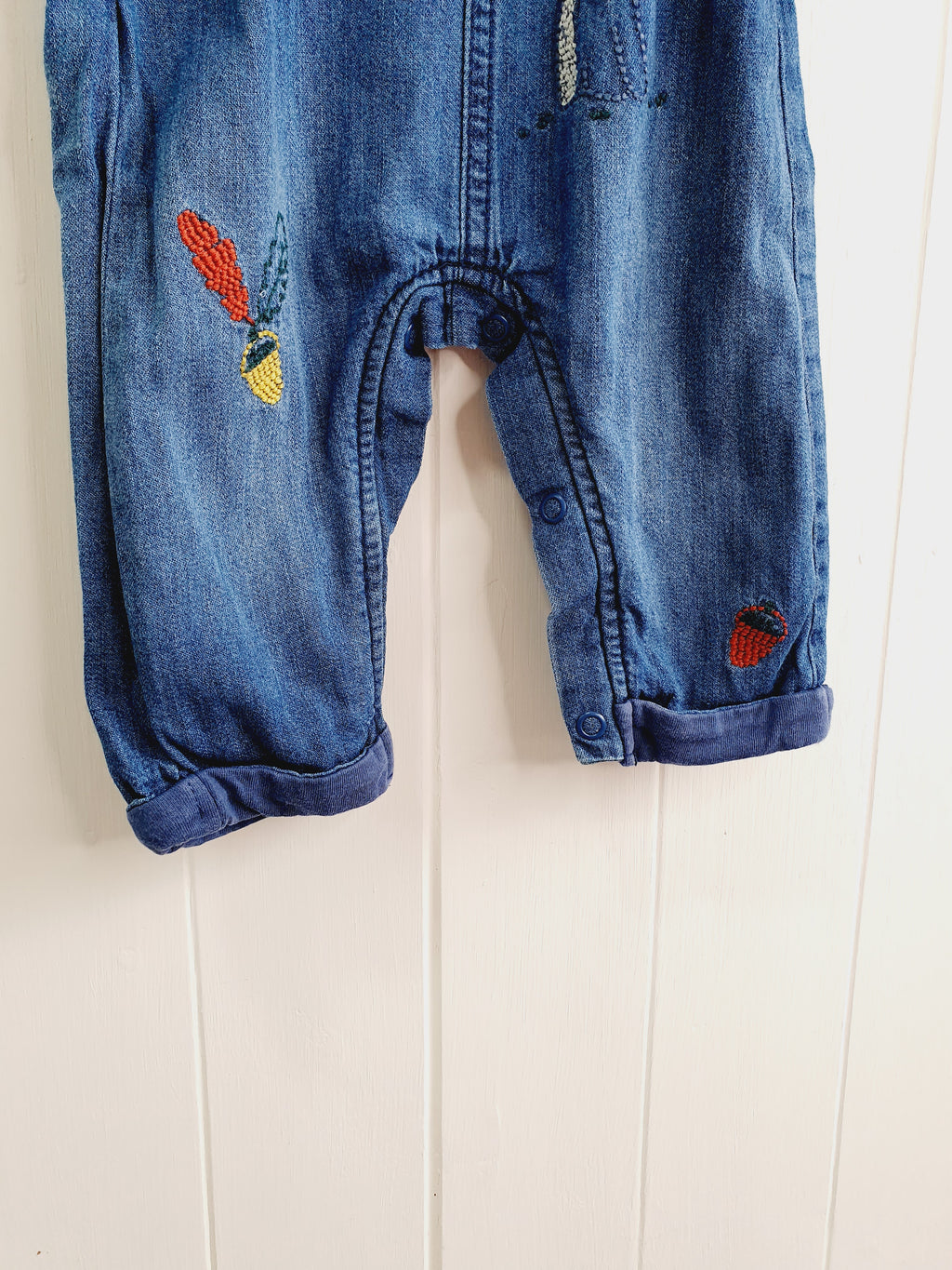 M&S blue dungaree 3-6 months