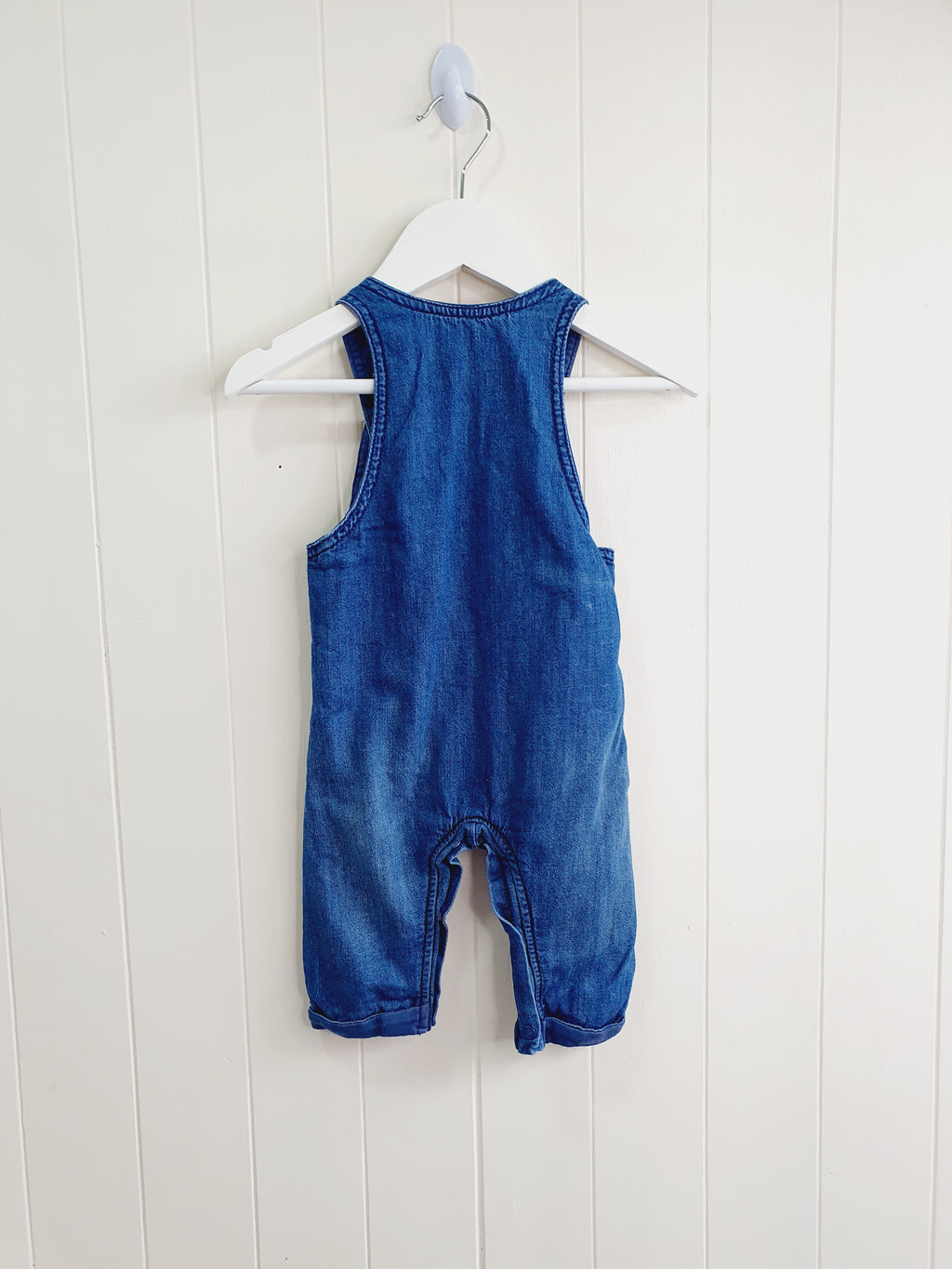 M&S blue dungaree 3-6 months