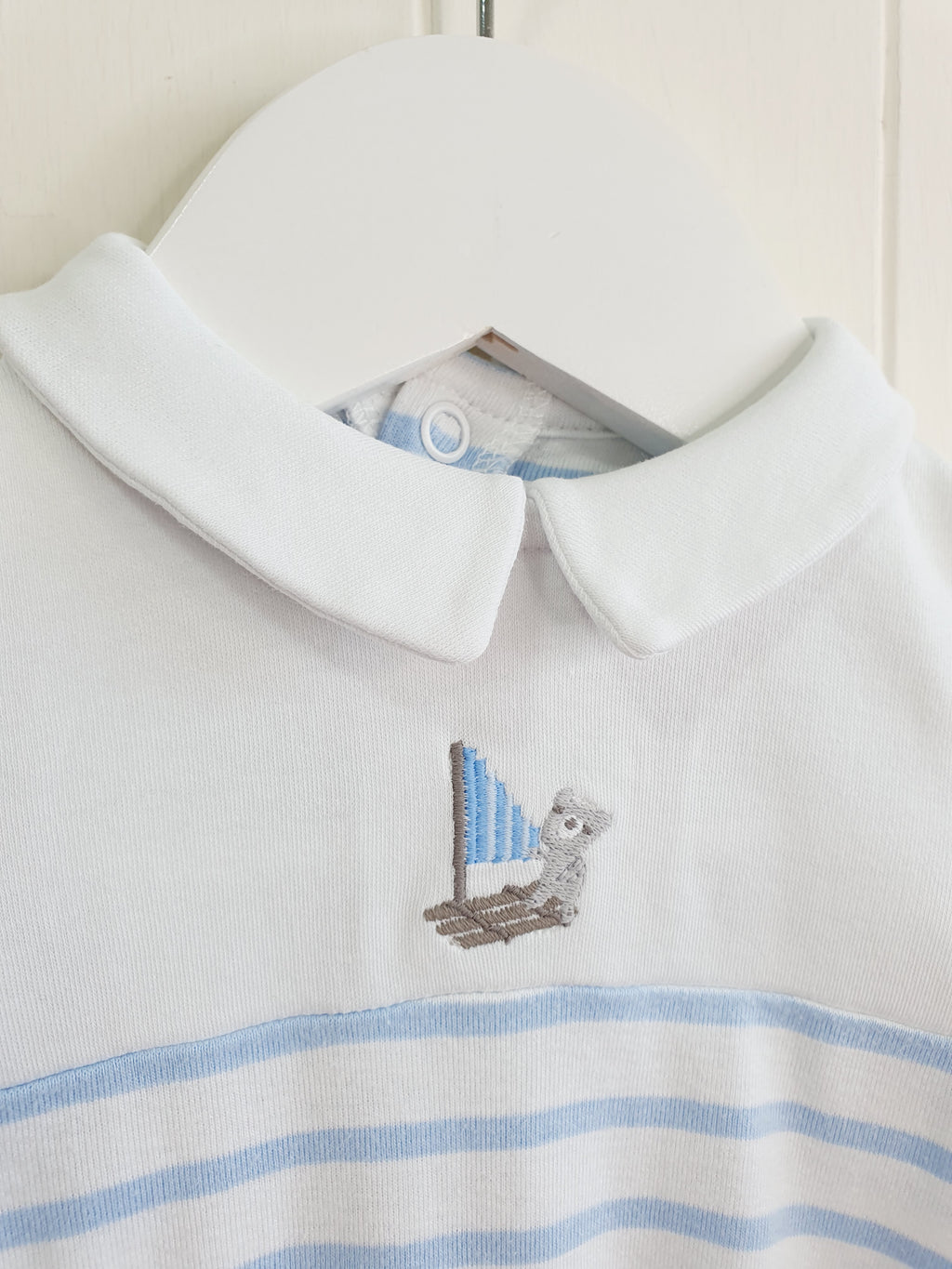 The Little White Company boys sleepsuit 0-3 months