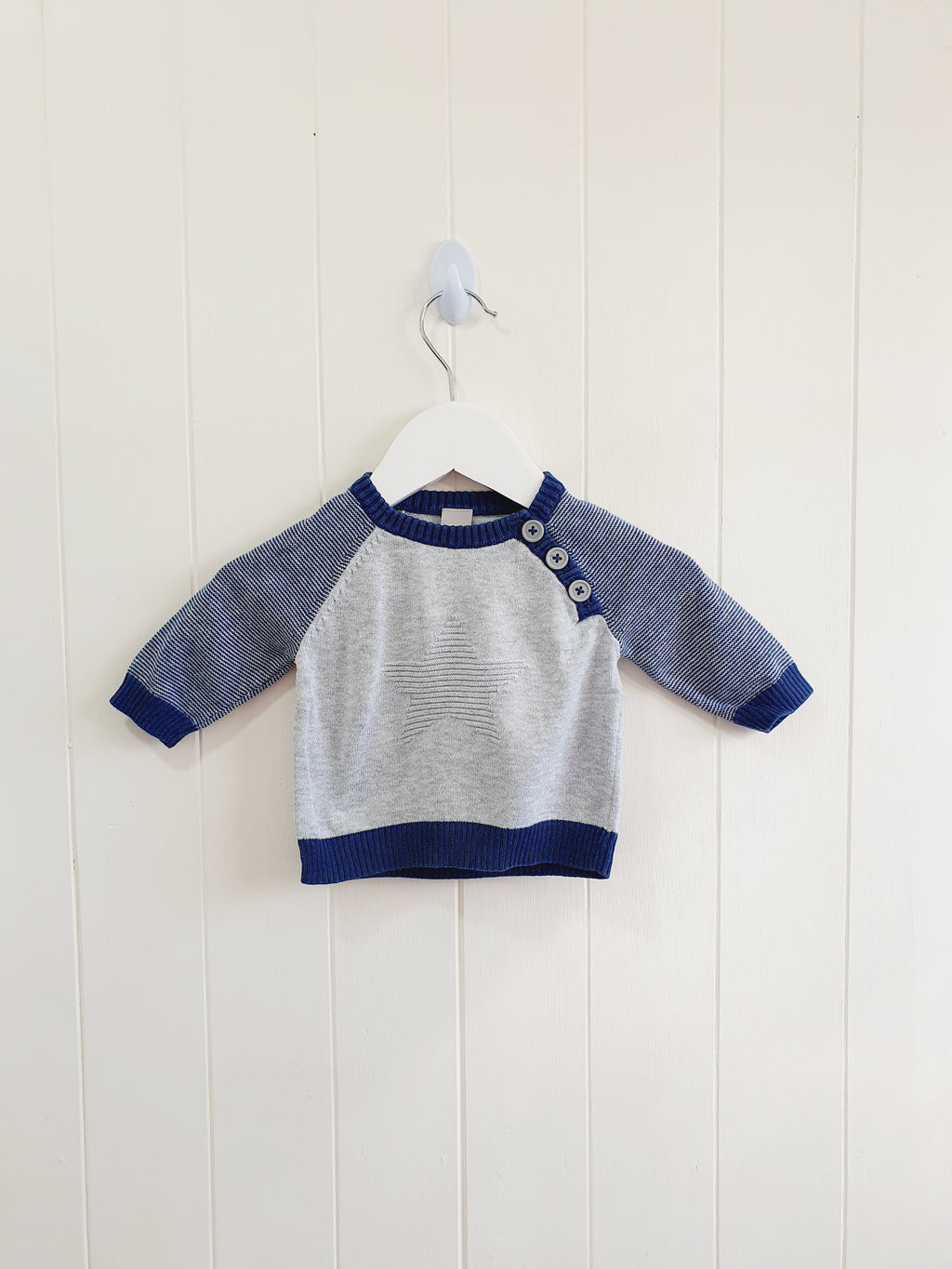 Ty boys grey jumper up to 1 month
