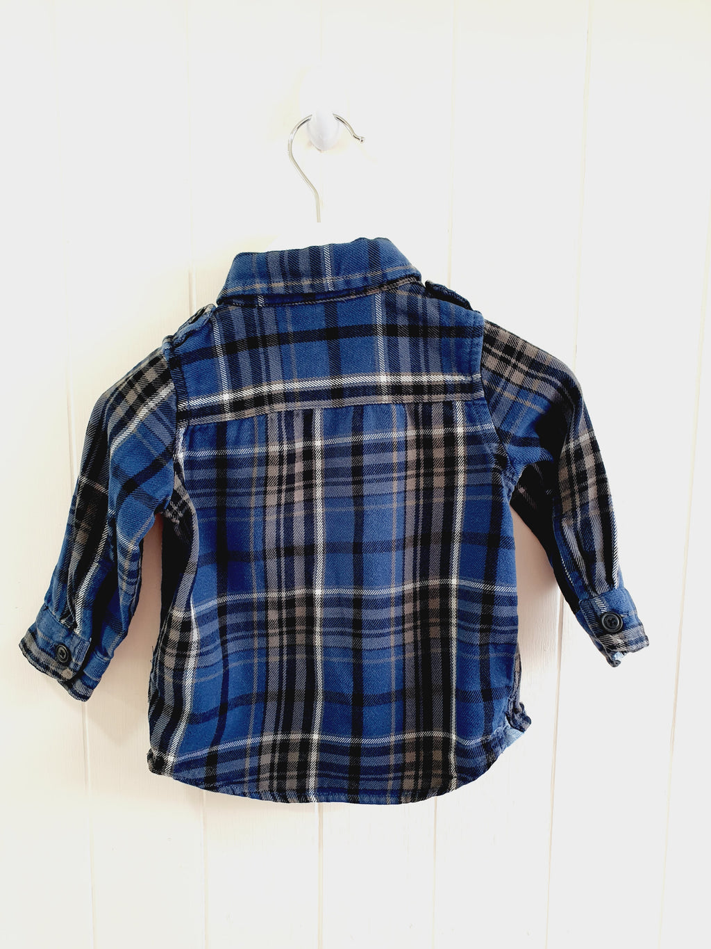 BabyGap check long sleeve shirt 6-12 months
