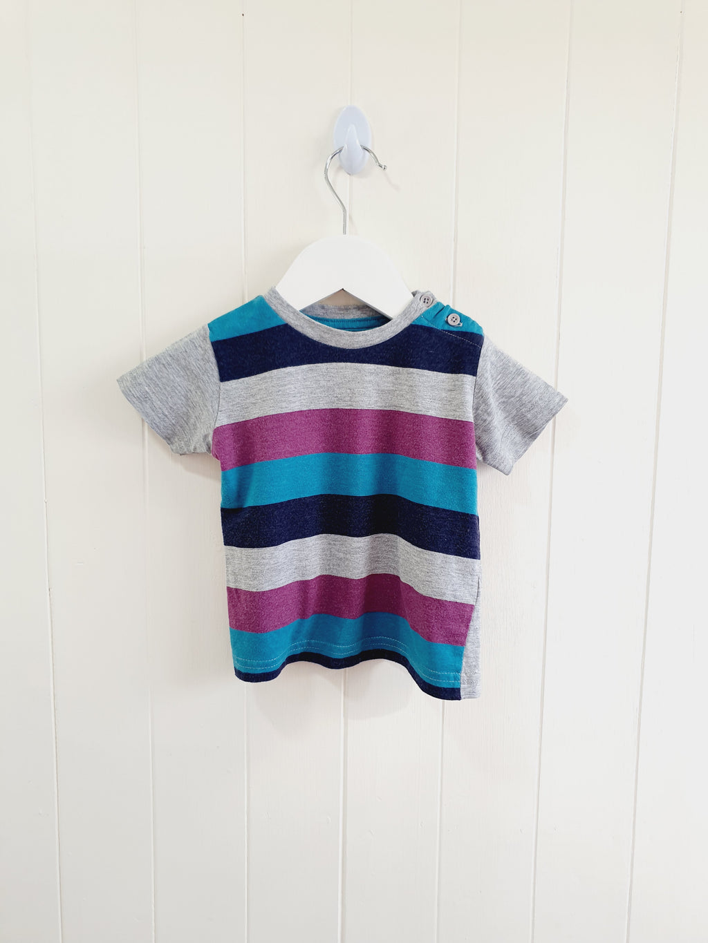 Matalan boys stripy T-shirt 6-9 months