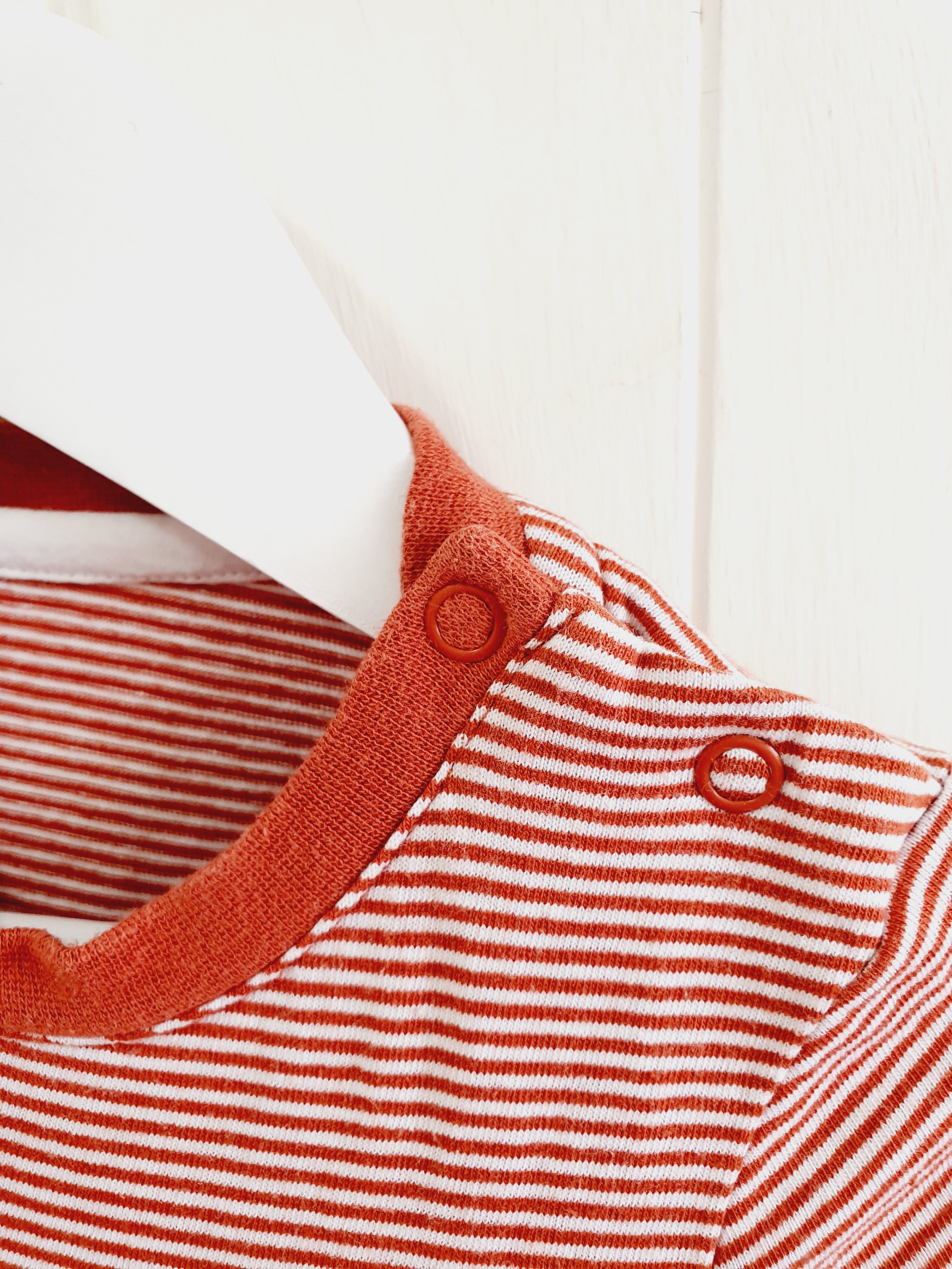 Nutmeg stripy long sleeve top 9-12 months