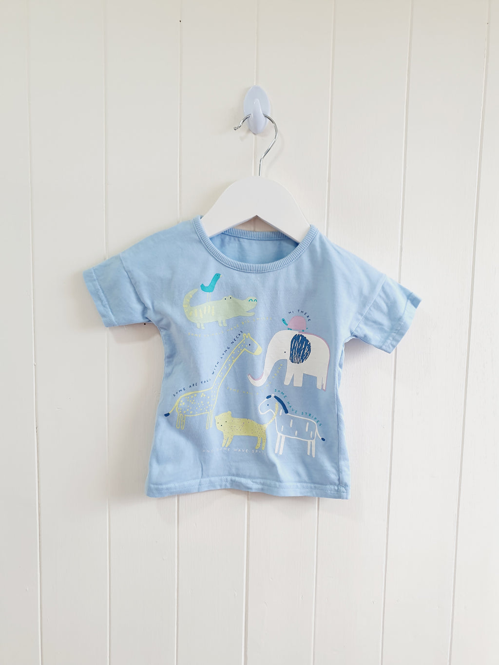 George animal print t-shirt 6-9 months