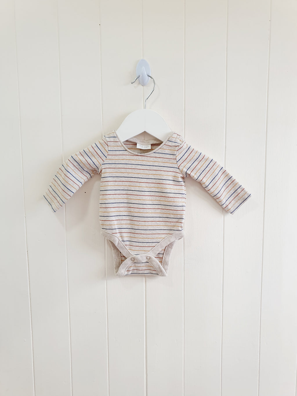 Next boys stripy long sleeve bodysuit up to 1 month