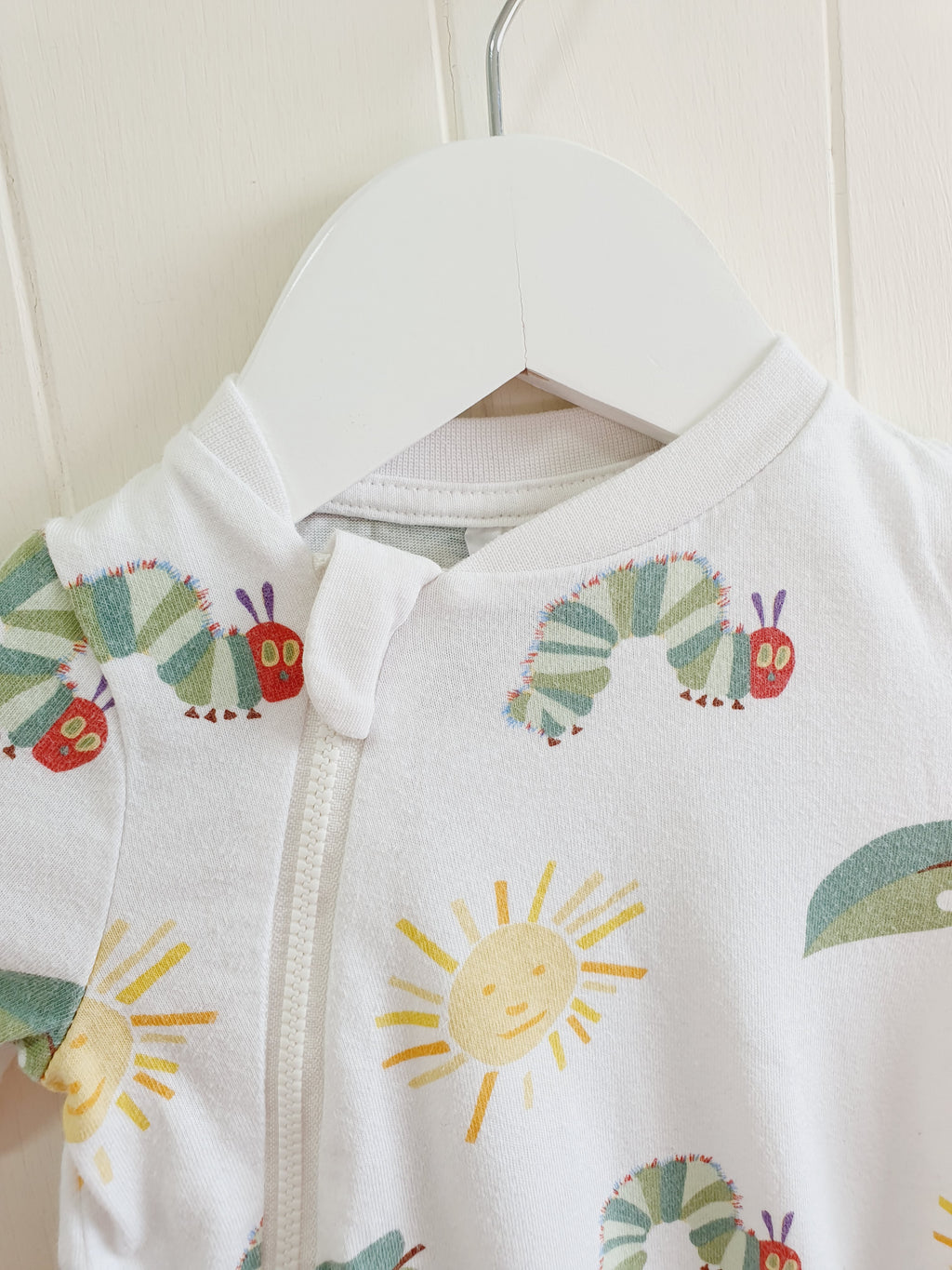 TU The very hungry caterpillar zip up sleepsuit 0-3 months