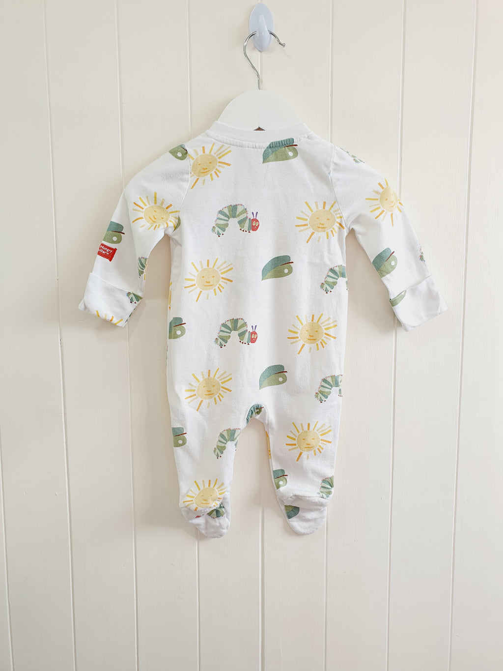 TU The very hungry caterpillar zip up sleepsuit 0-3 months