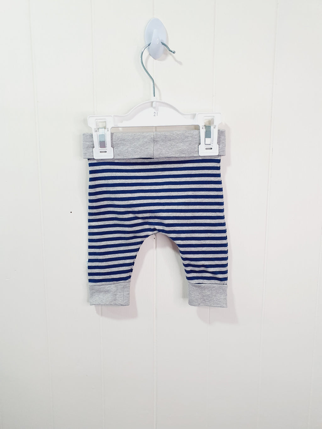 Next blue and grey stripes leggings