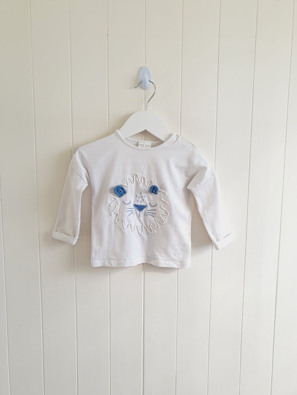 Next lion embroidered long sleeve top 6-9 months