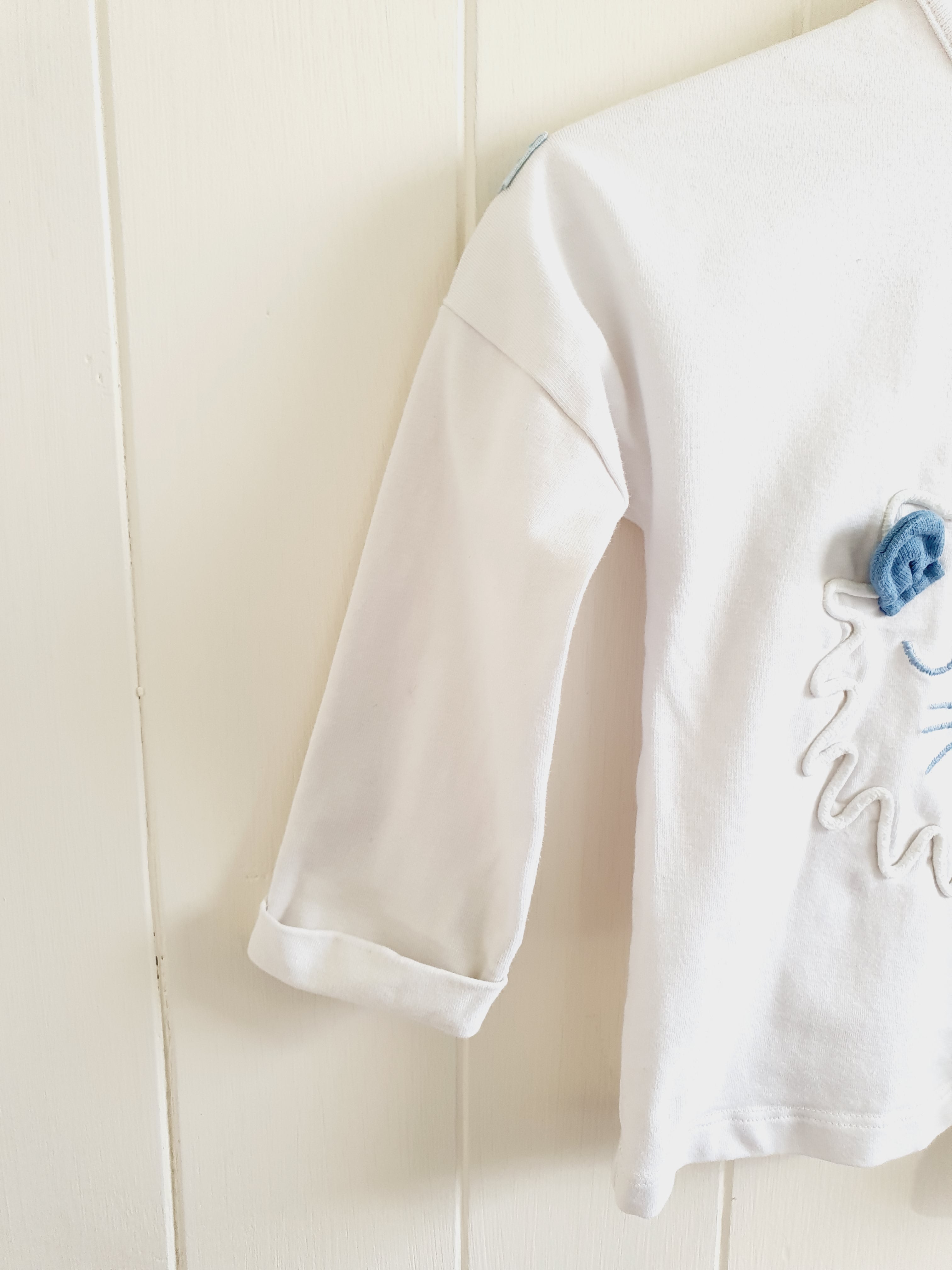 Next lion embroidered long sleeve top 6-9 months