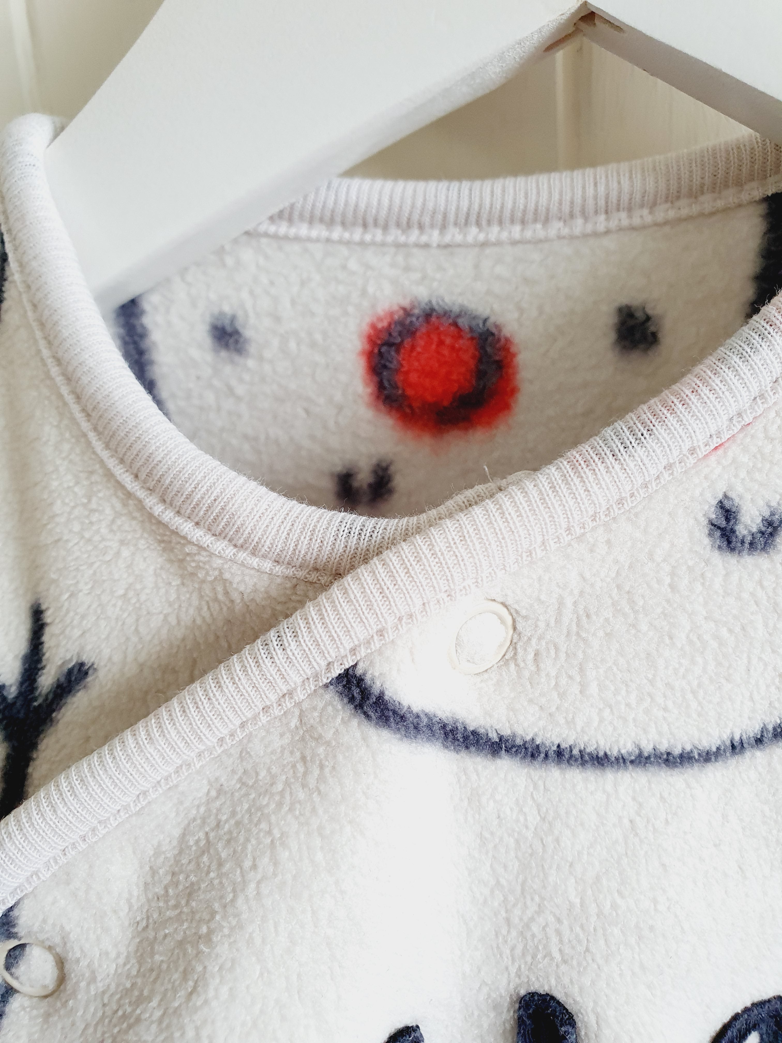 George festive animal printed fleece sleepsuit 6-9 months