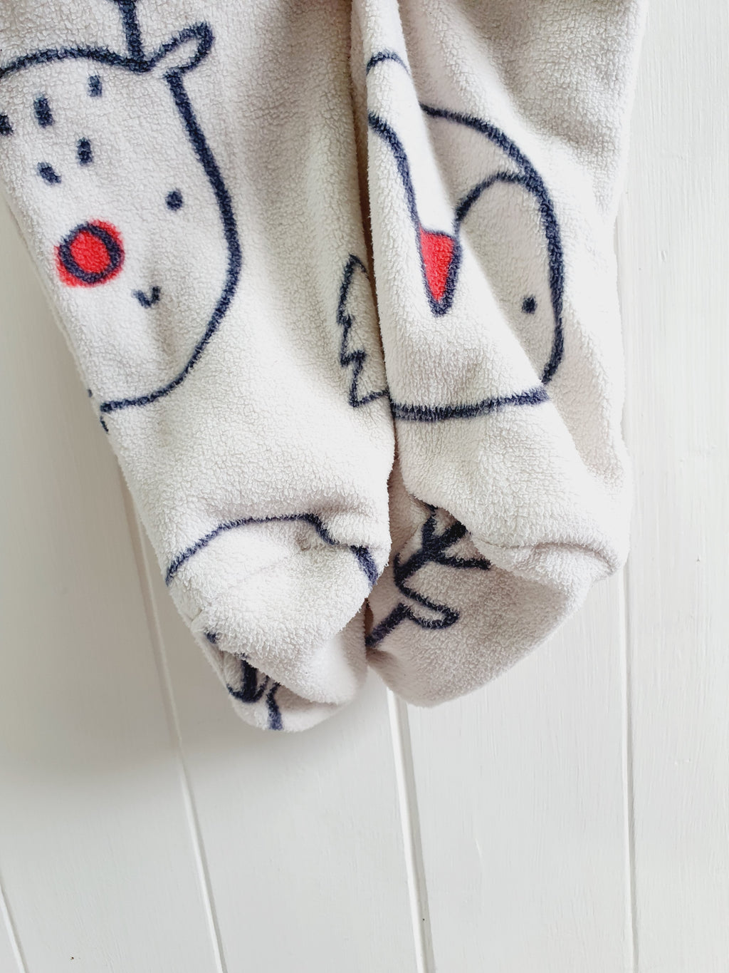 George festive animal printed fleece sleepsuit 6-9 months