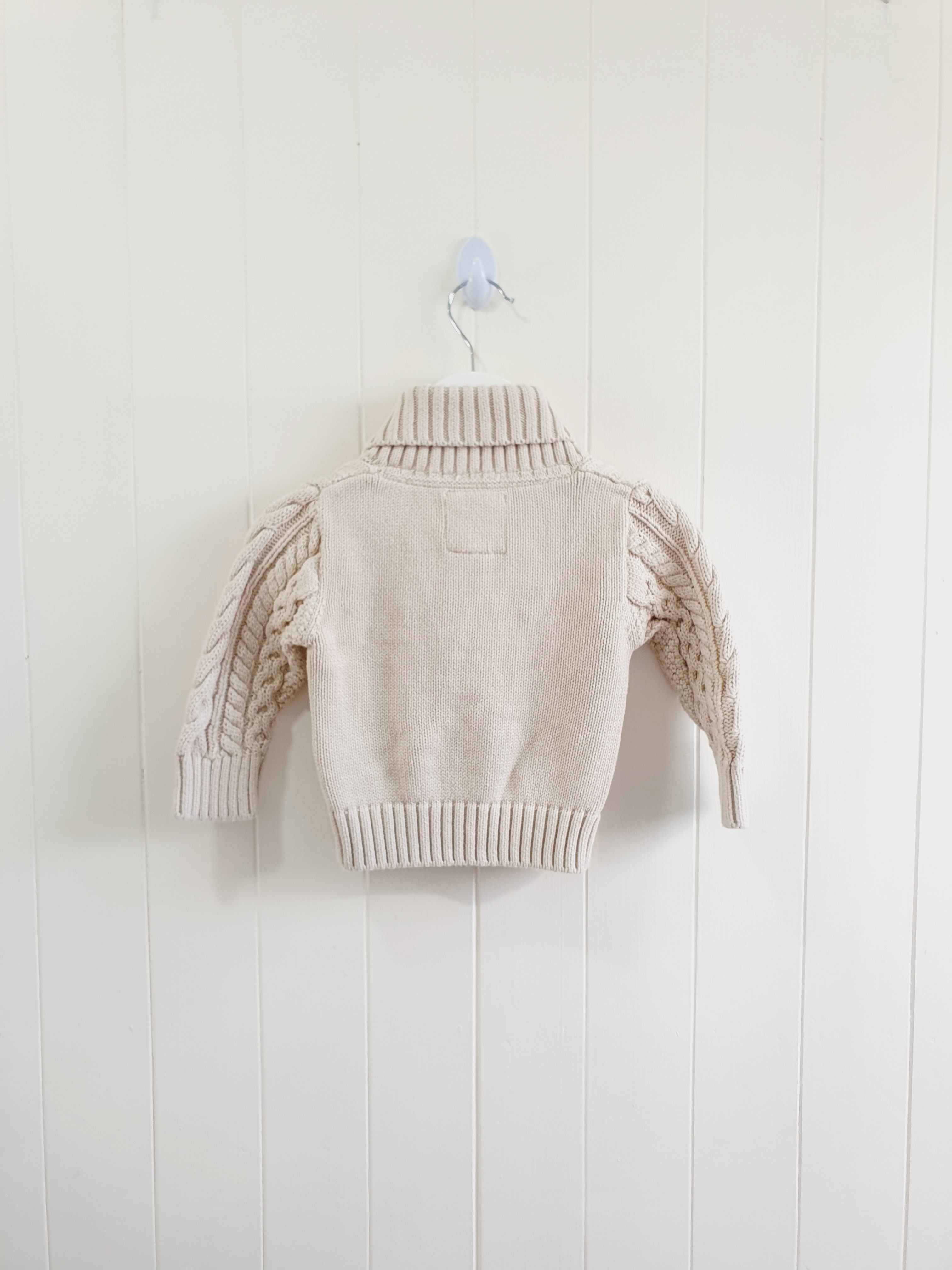 Monsoon cable knit cardigan 6-12 months