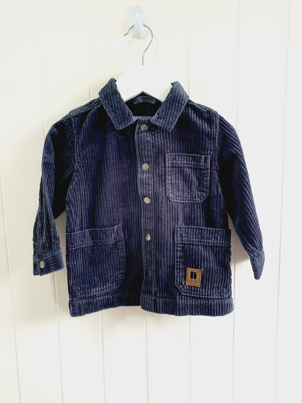 Next navy corduroy overshirt/shacket 12-19 months