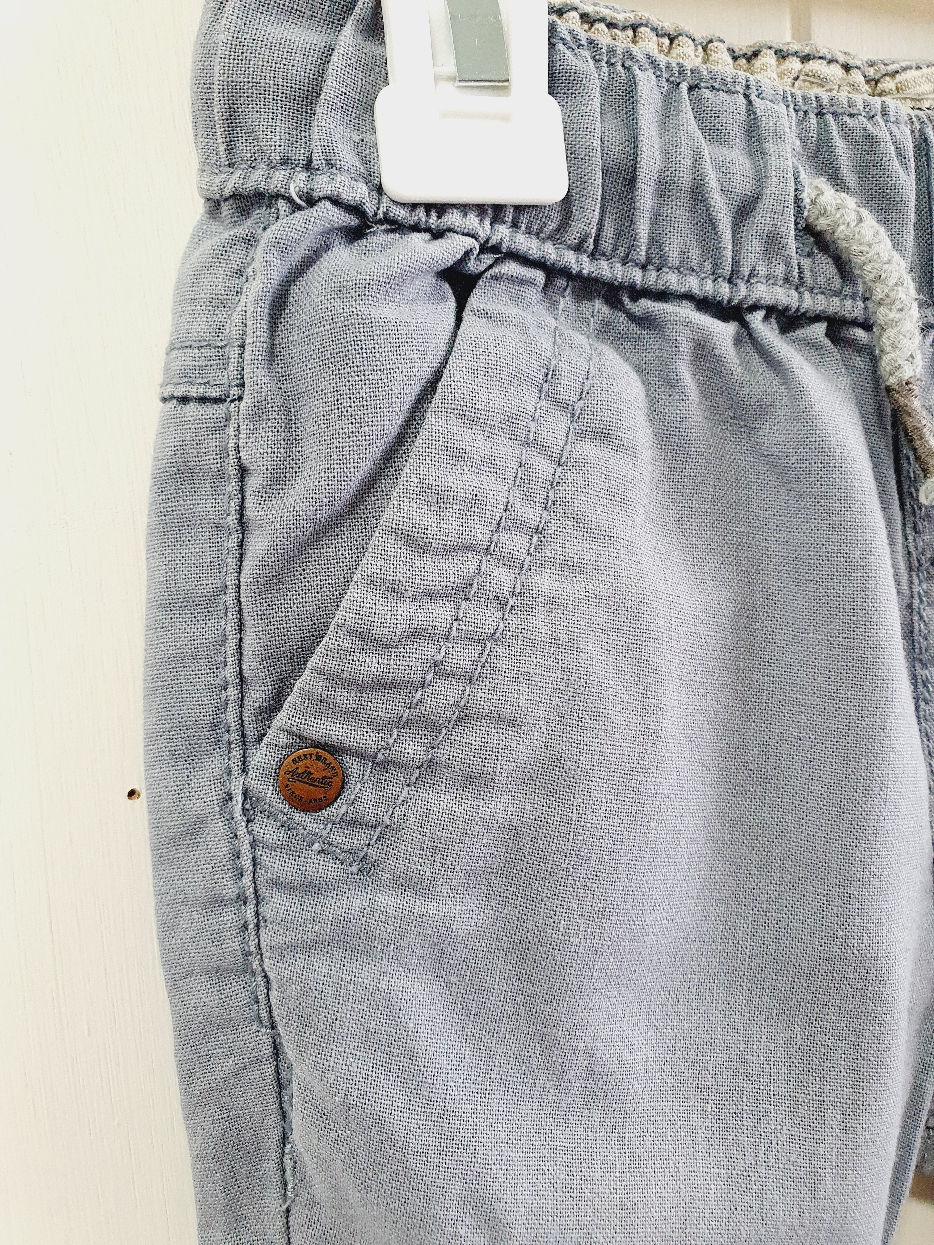Next grey trousers 9-12 months