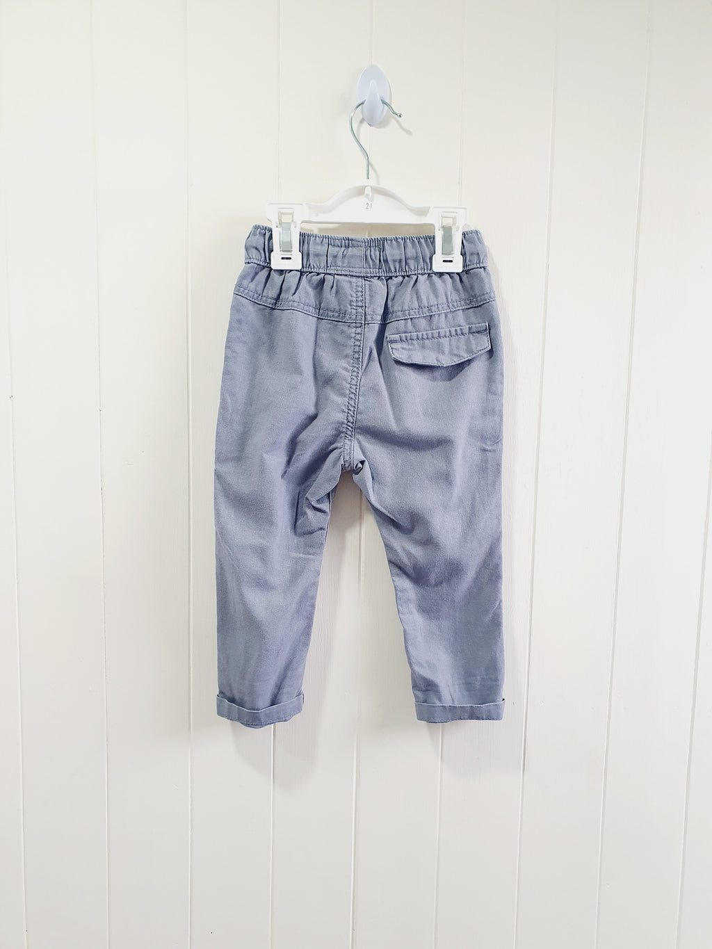 Next grey trousers 9-12 months