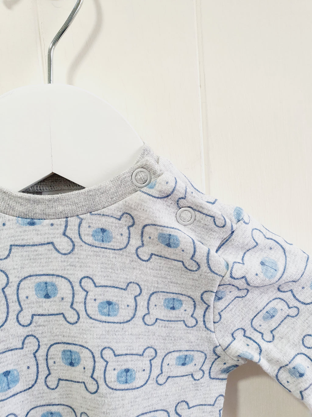 F&F bear print sleepsuit Newborn