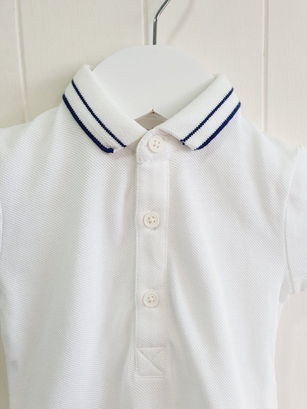 Next boys short sleeve polo bodysuit up to 3 months