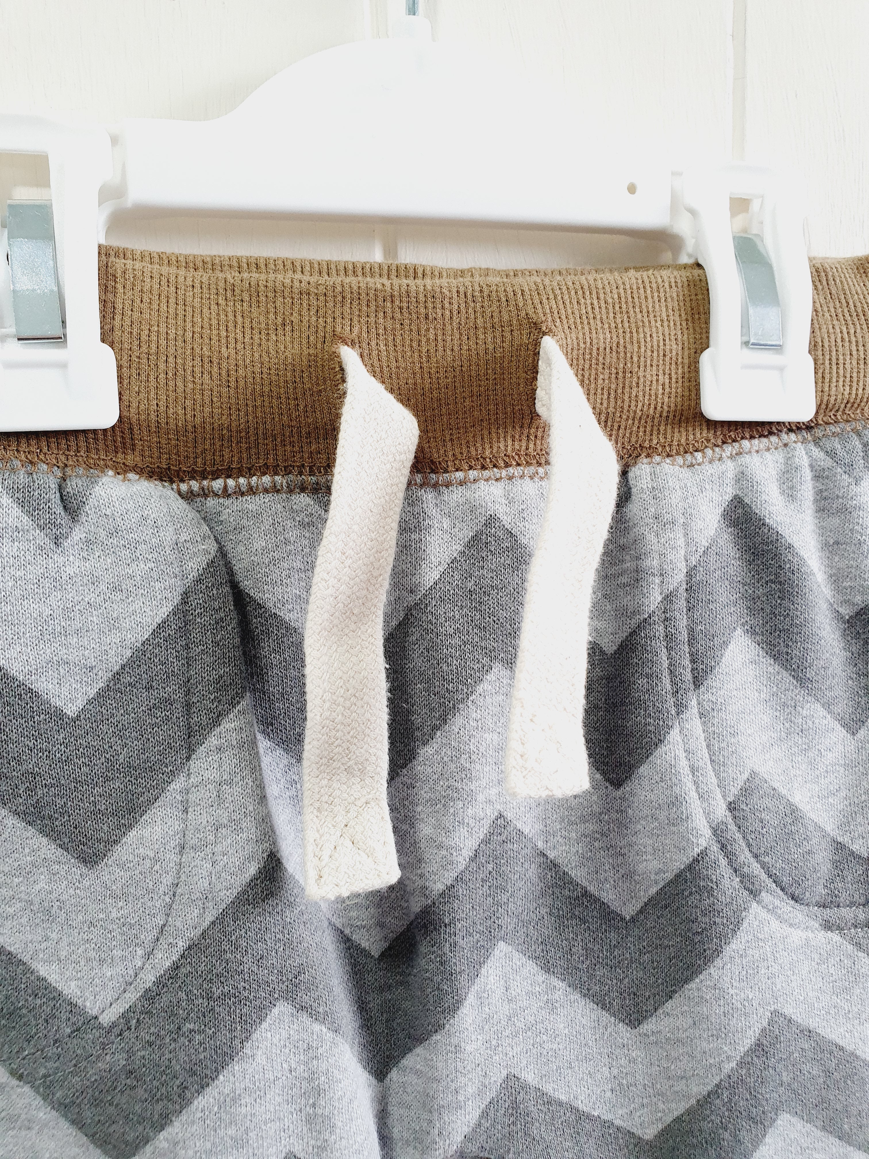 Next chevron print joggers 6-9 months