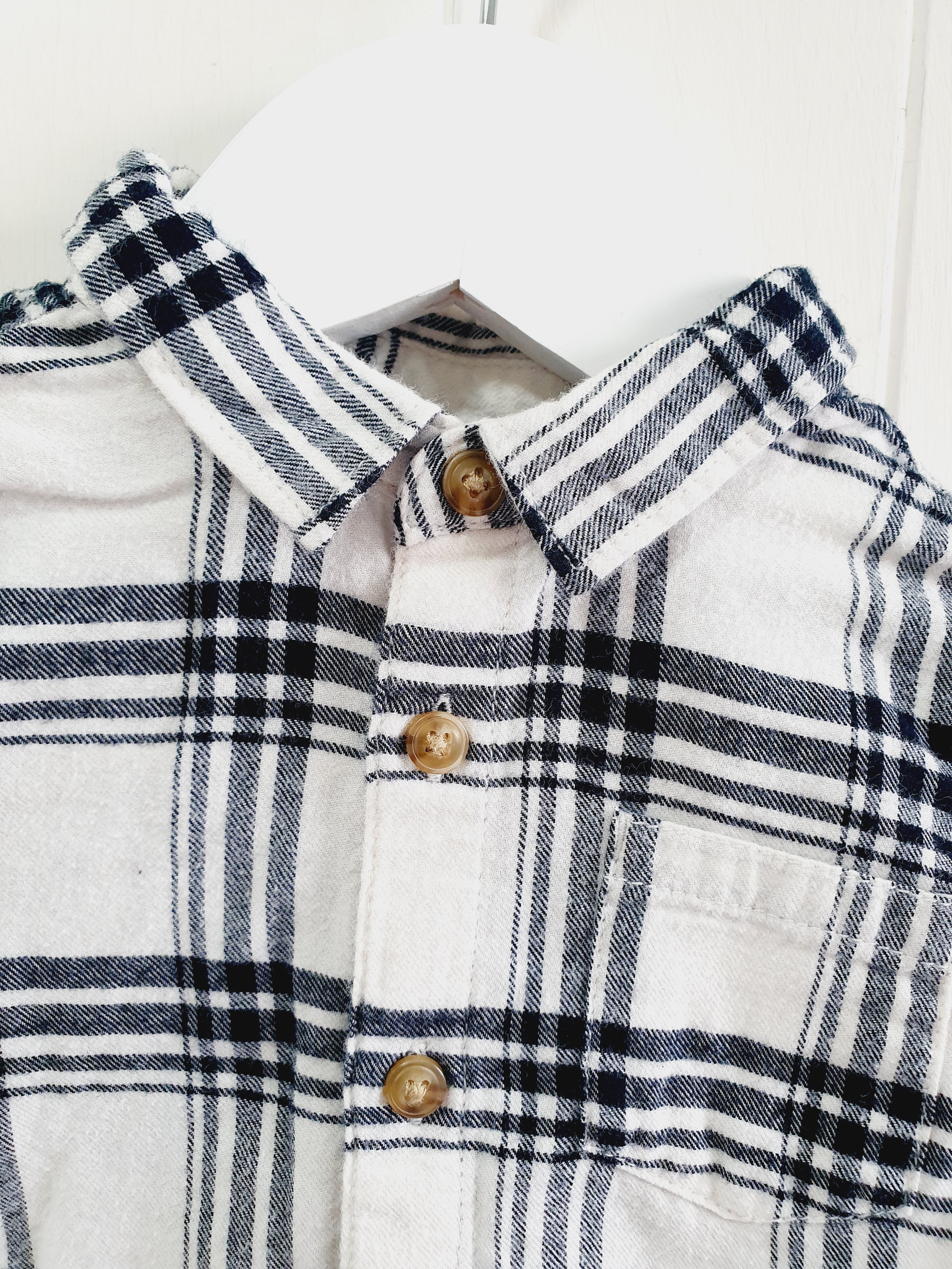 Zara checkered shirt 6-9 months