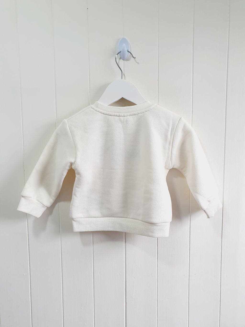 Mickey Mouse embroidered cream jumper 9-12 months