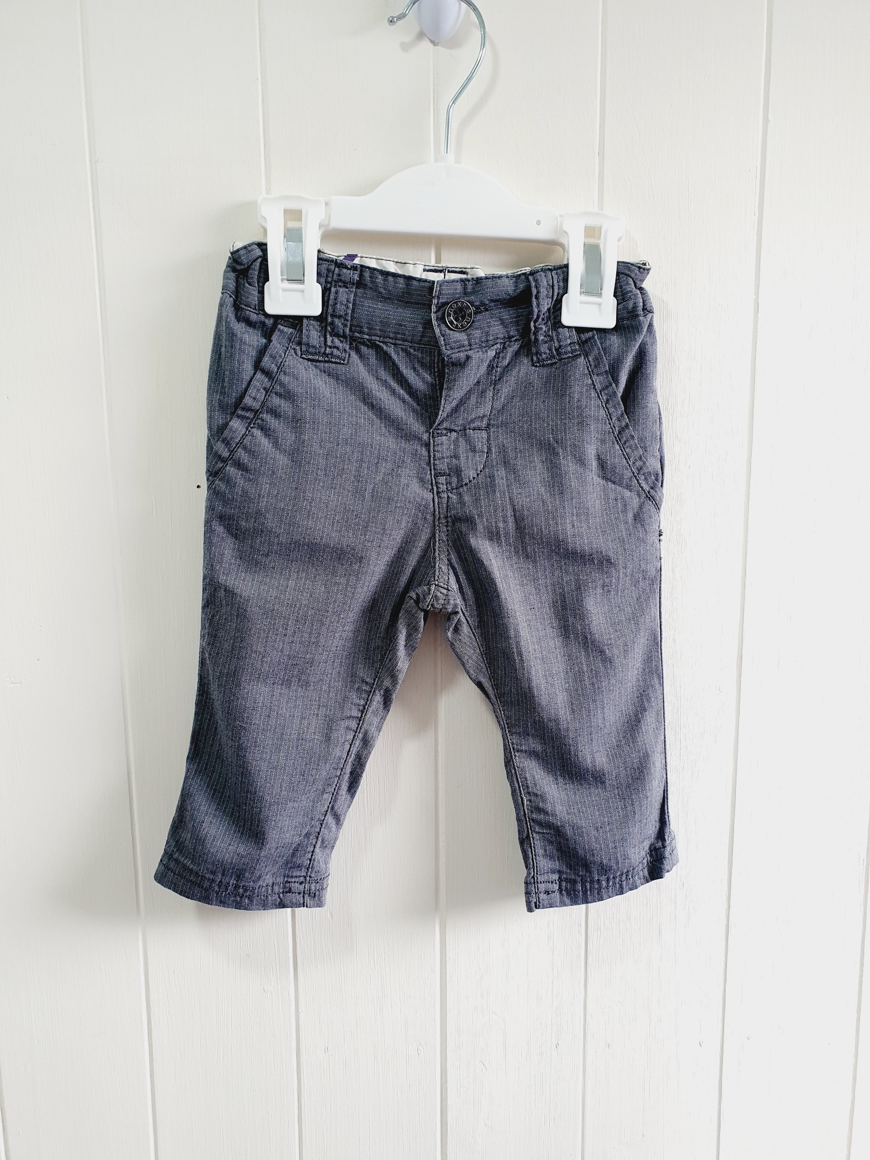 Next grey boys trousers 3-6 months