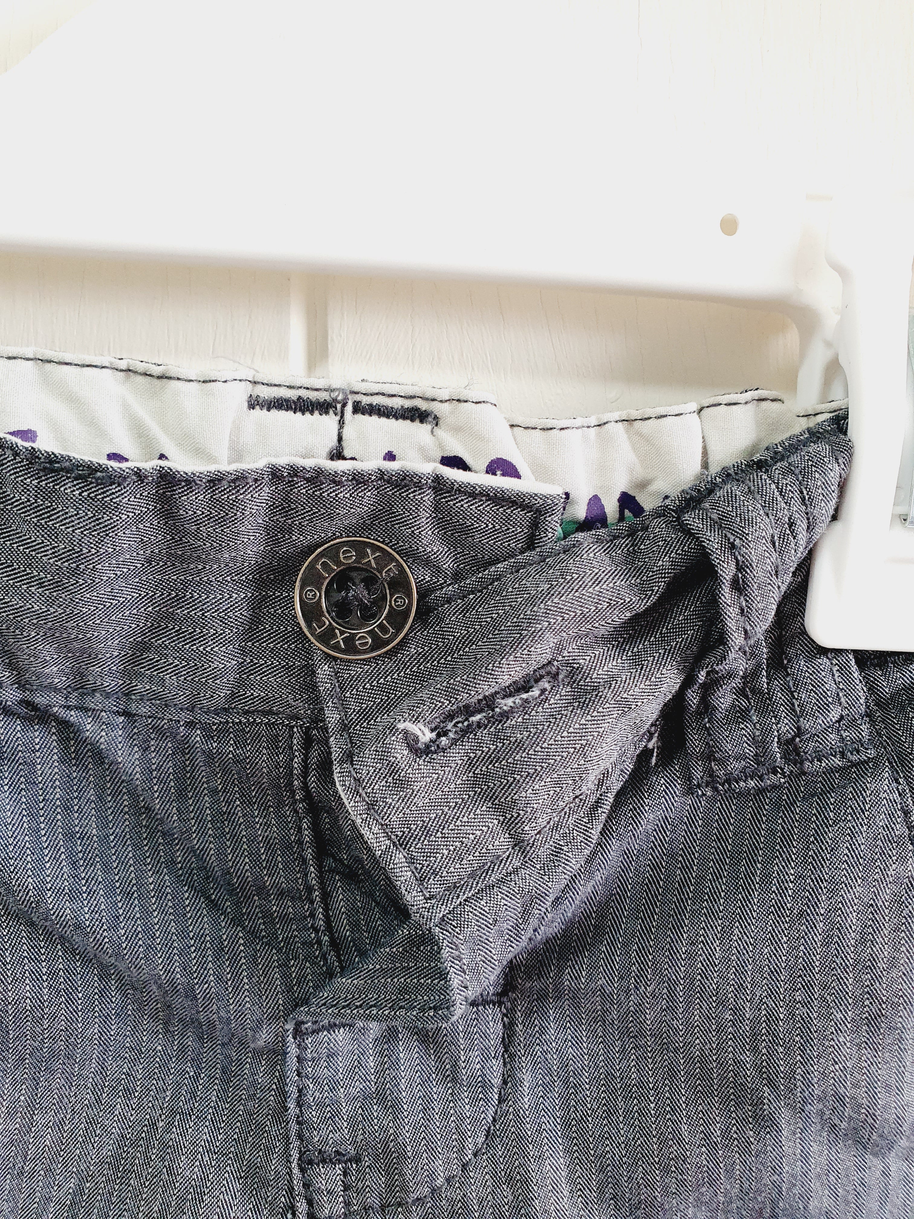 Next grey boys trousers 3-6 months