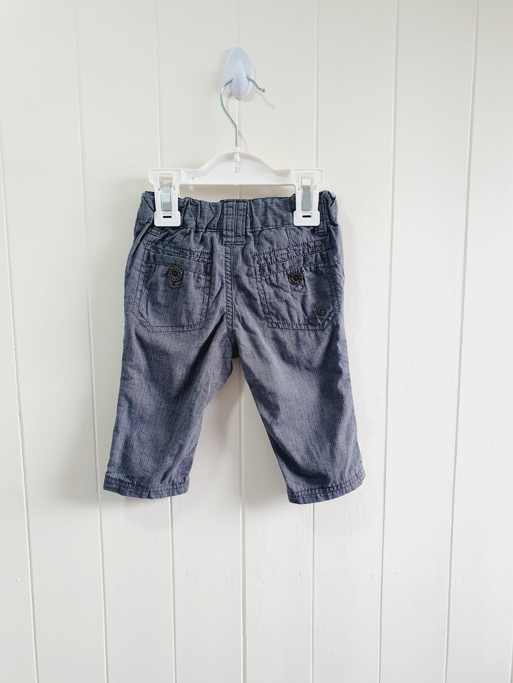 Next grey boys trousers 3-6 months