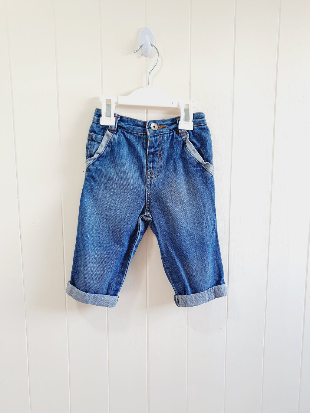 M&S straight leg jeans 6-9 months