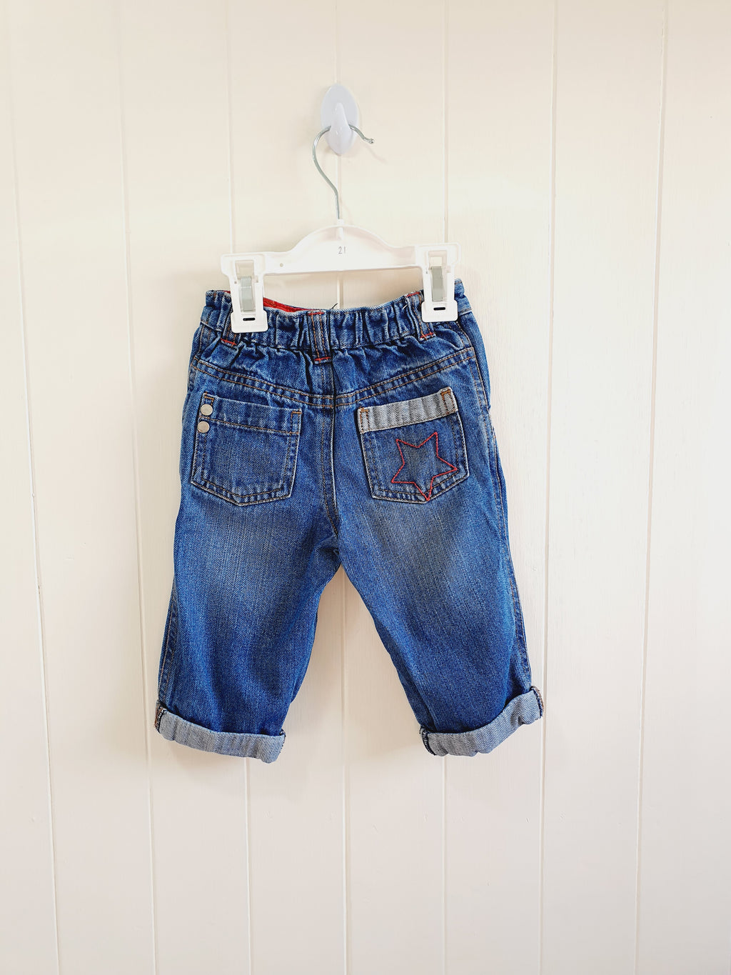 M&S straight leg jeans 6-9 months