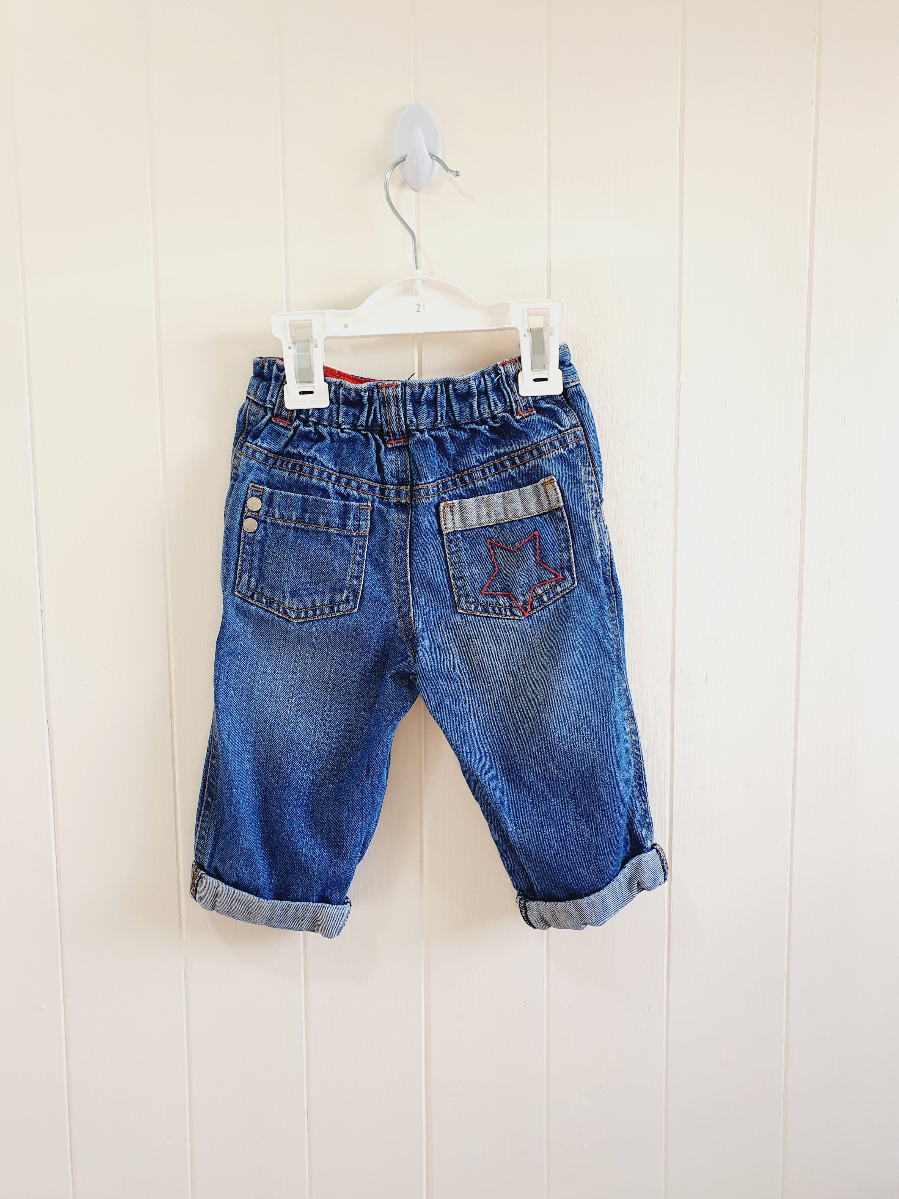 M&S straight leg jeans 6-9 months