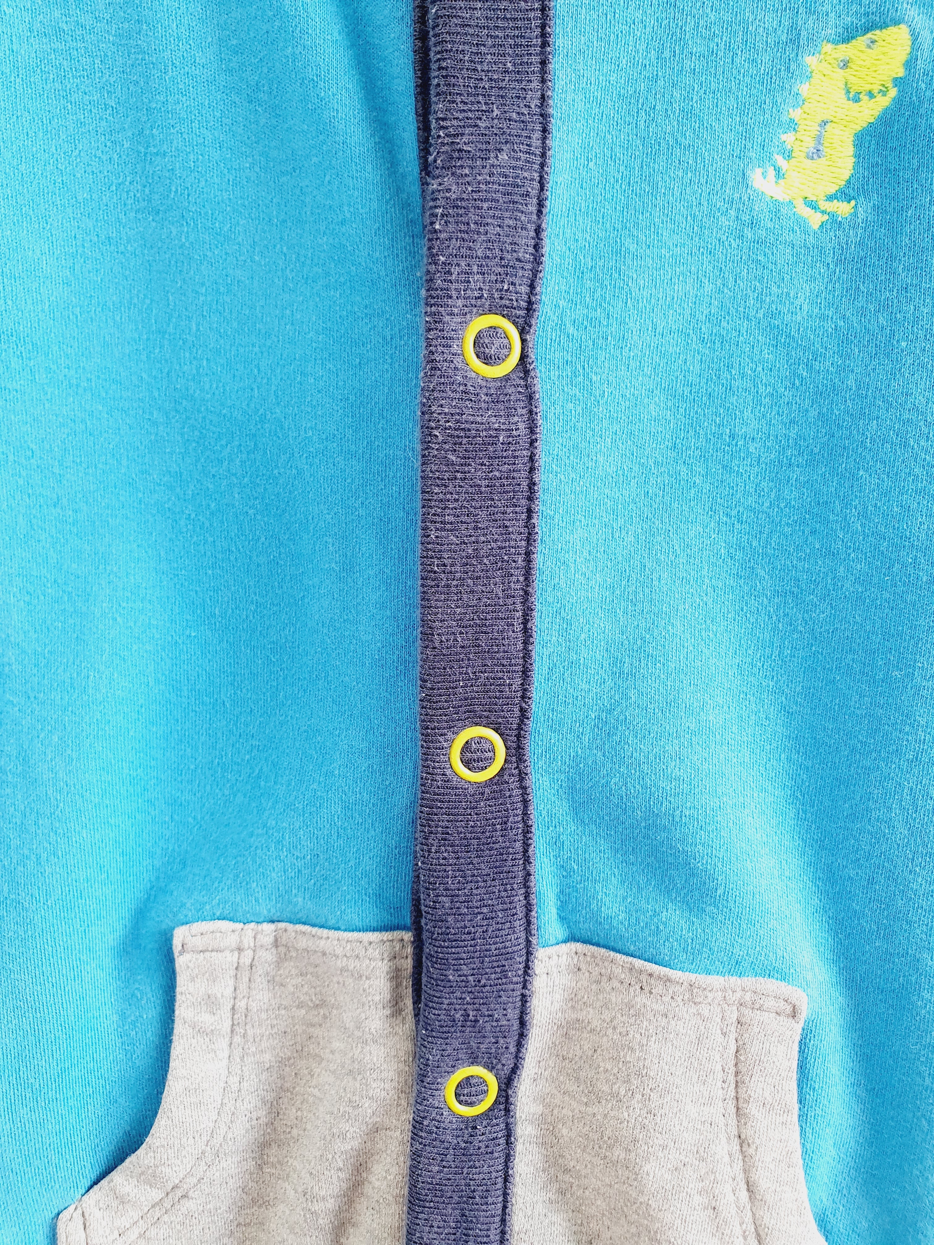 Next blue dinosaur sleepsuit 3-6 months