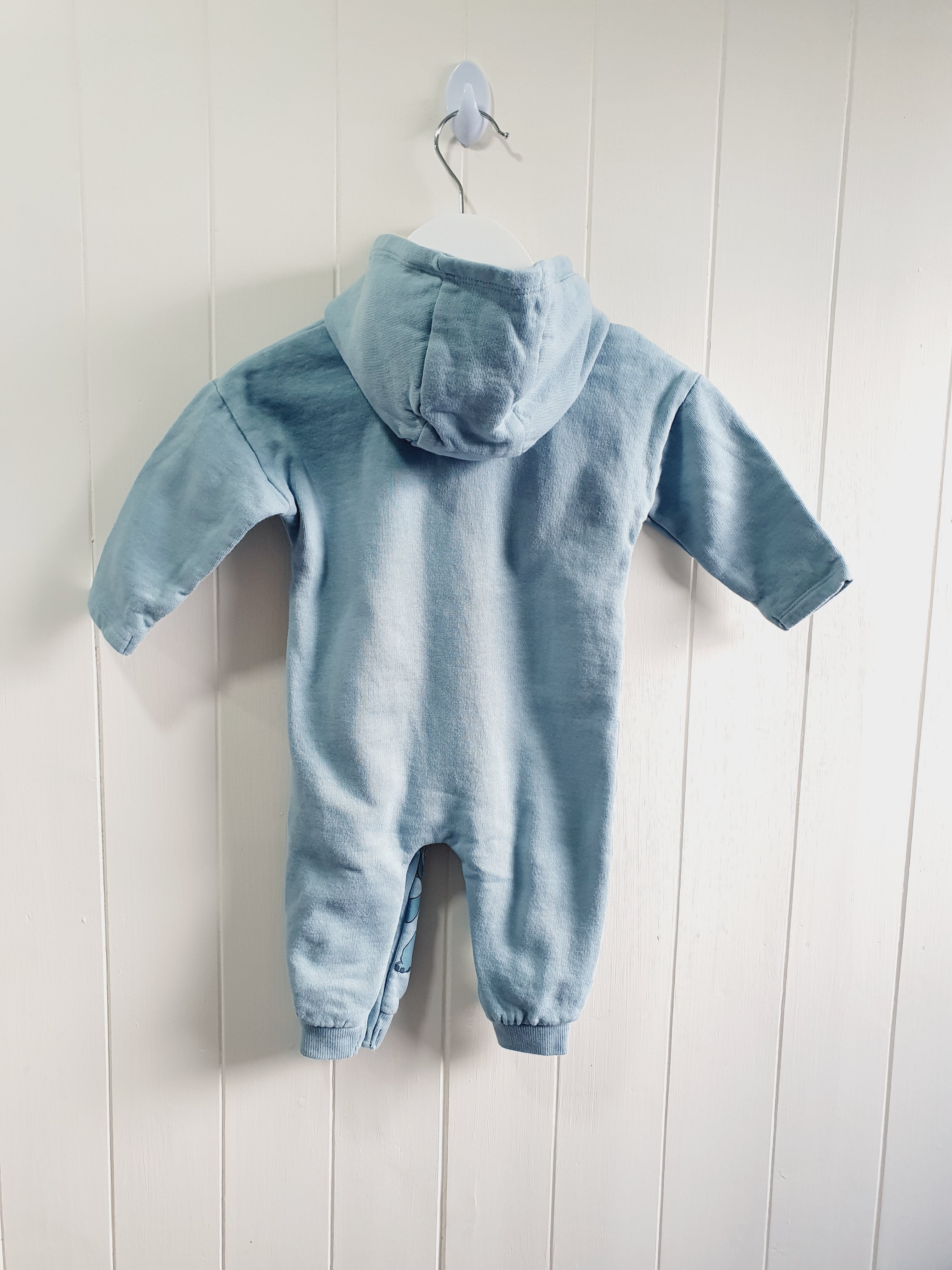George - Stitch hooded romper 6-9 months