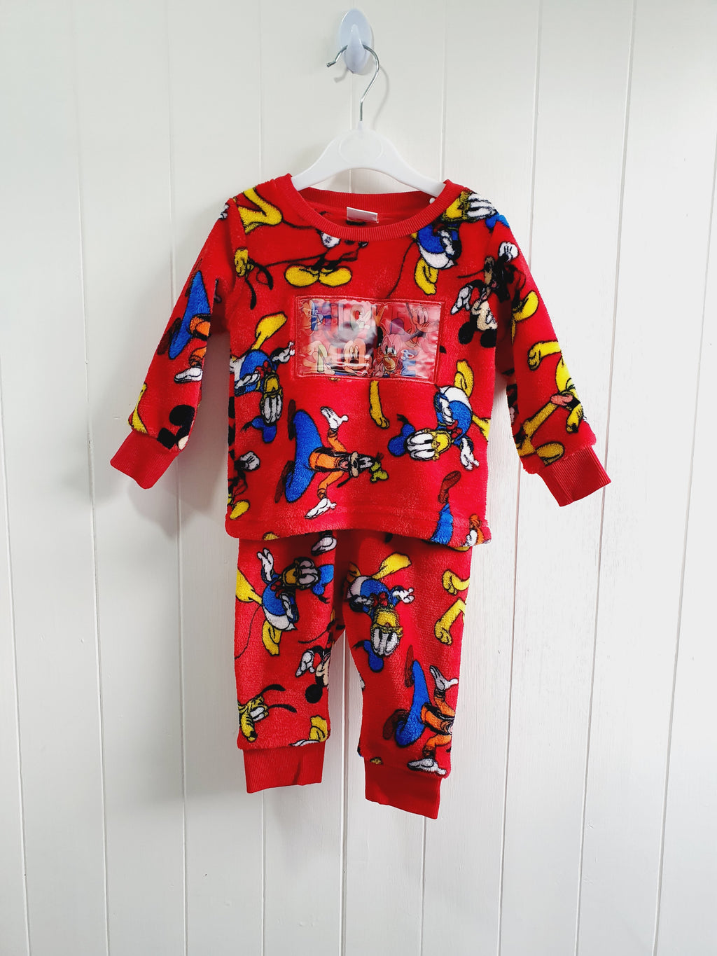 Mickey Mouse at Matalan fleece 2 piece pyjamas 6-9 months